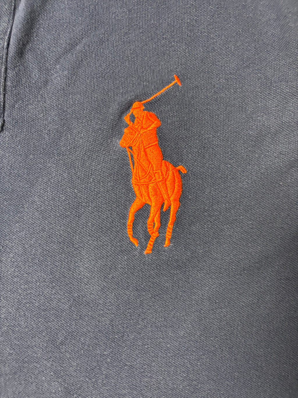 Vintage Polo Ralph Lauren US Open 2011 Federer Big Pony Polo Navy/Gelb