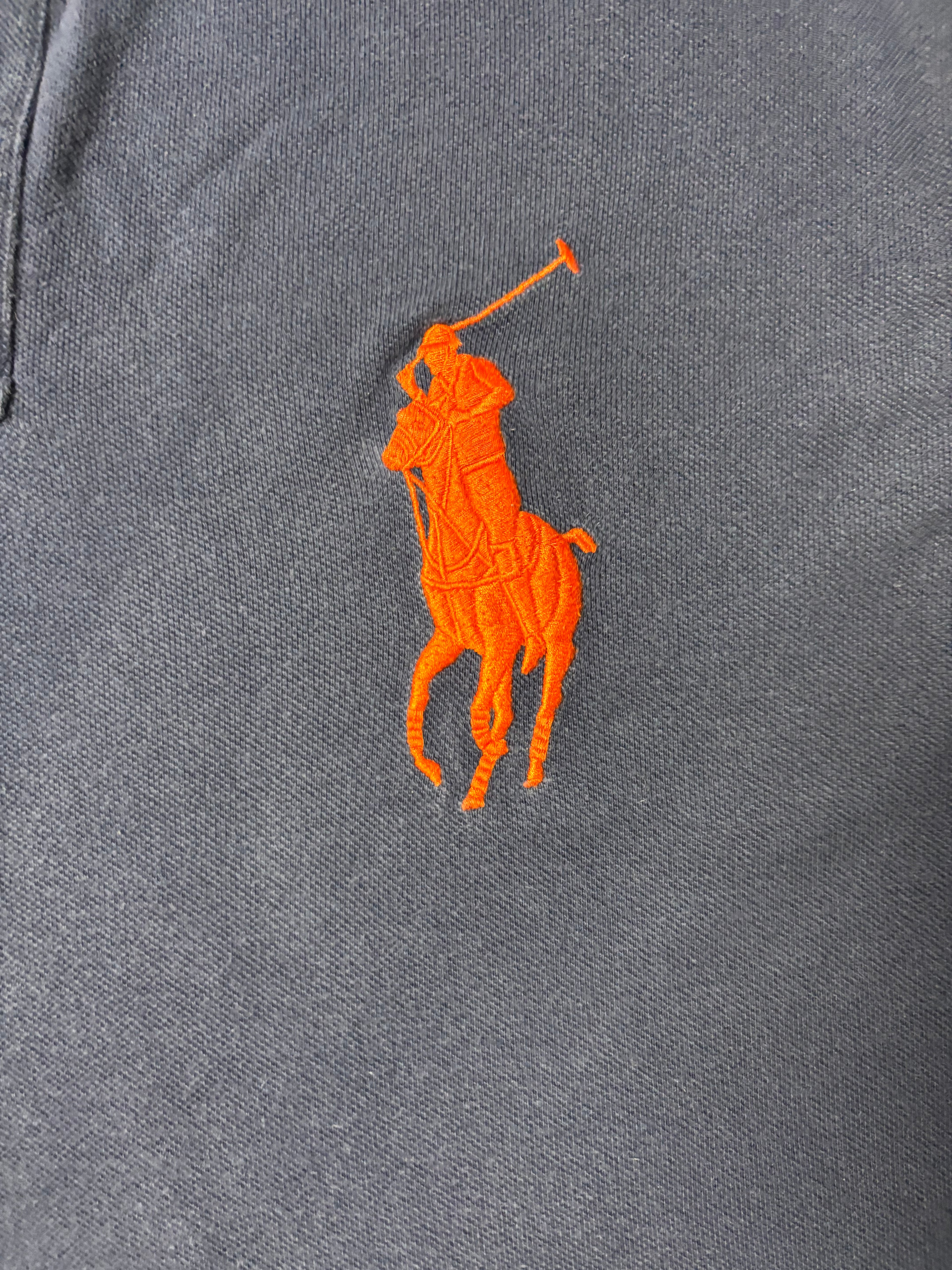 Vintage Polo Ralph Lauren US Open 2011 Federer Big Pony Polo Navy/Gelb