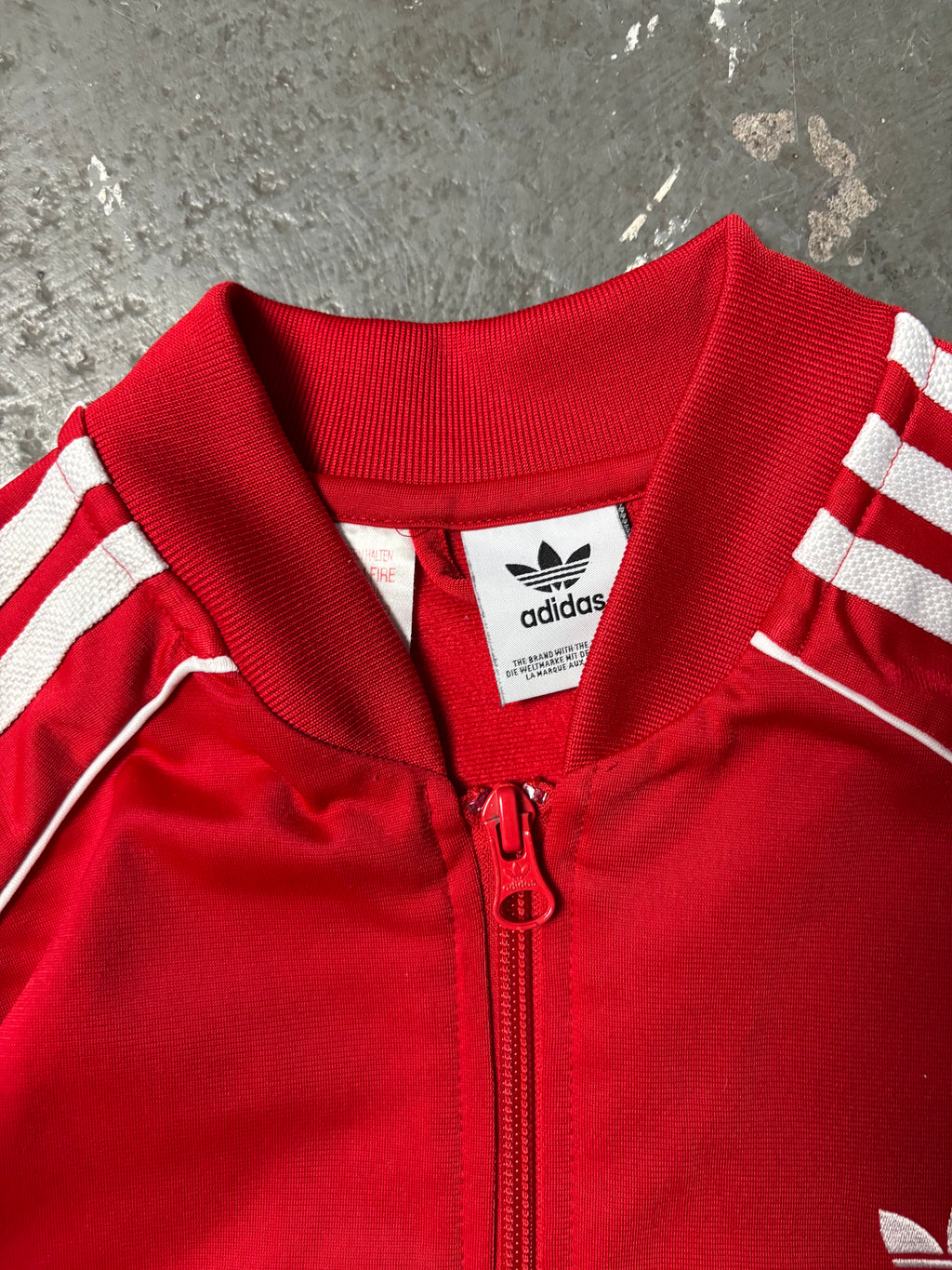 Vintage Adidas Originals Superstar Track Jacket Rot Y2K S