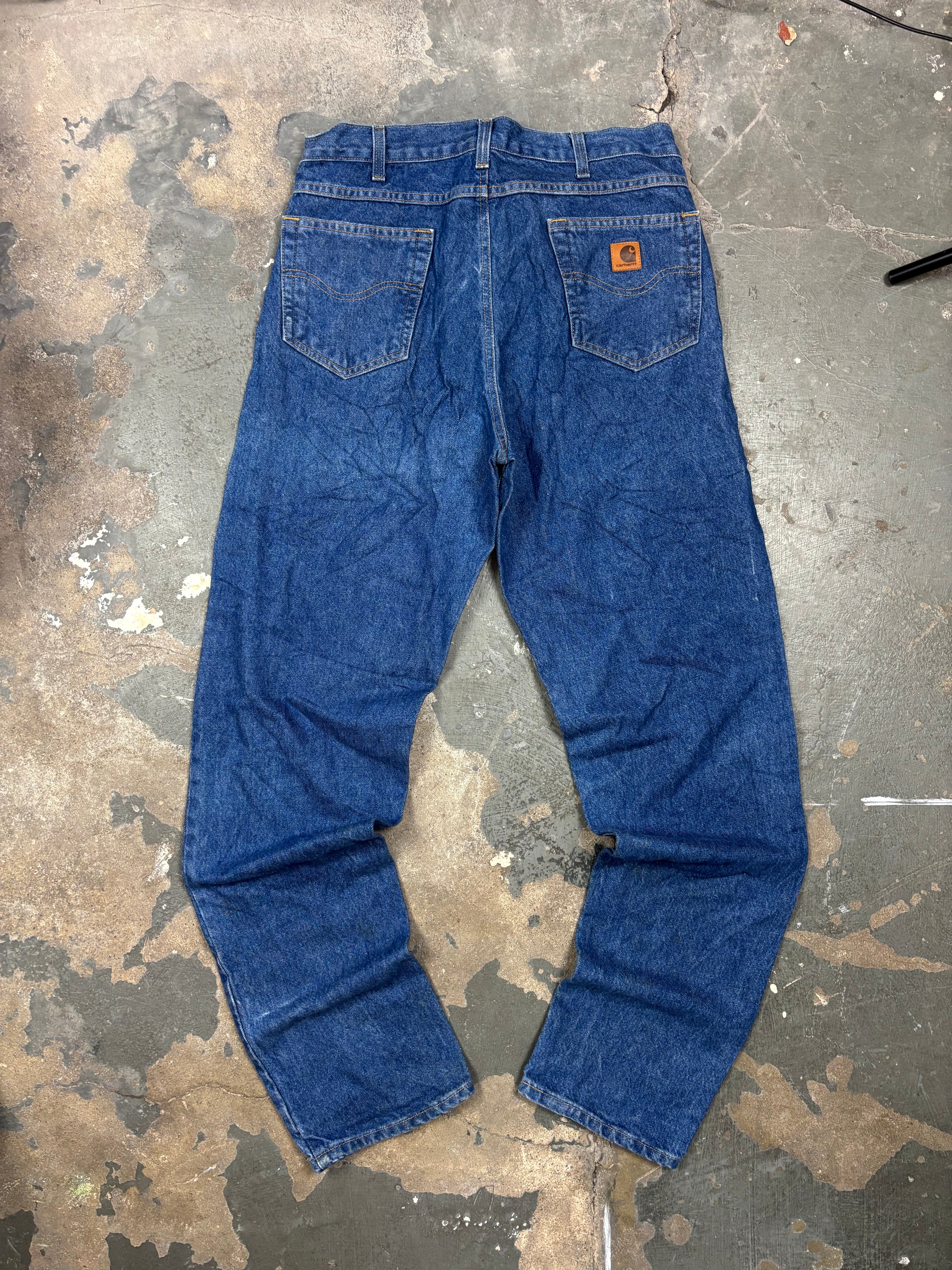Vintage Carhartt B17 Denim Jeans Blue