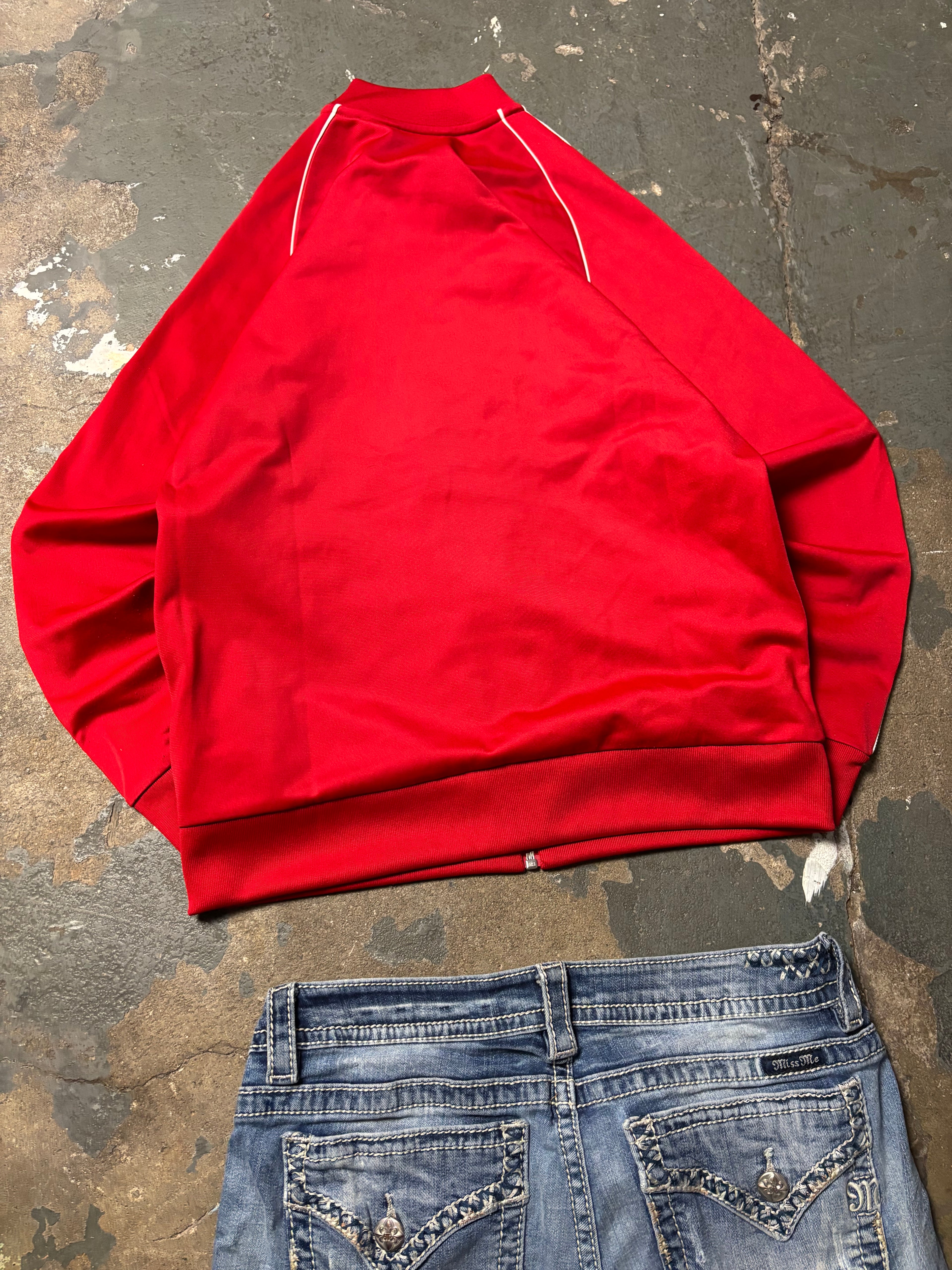 Vintage Adidas Originals Superstar Track Jacket Rot Y2K S