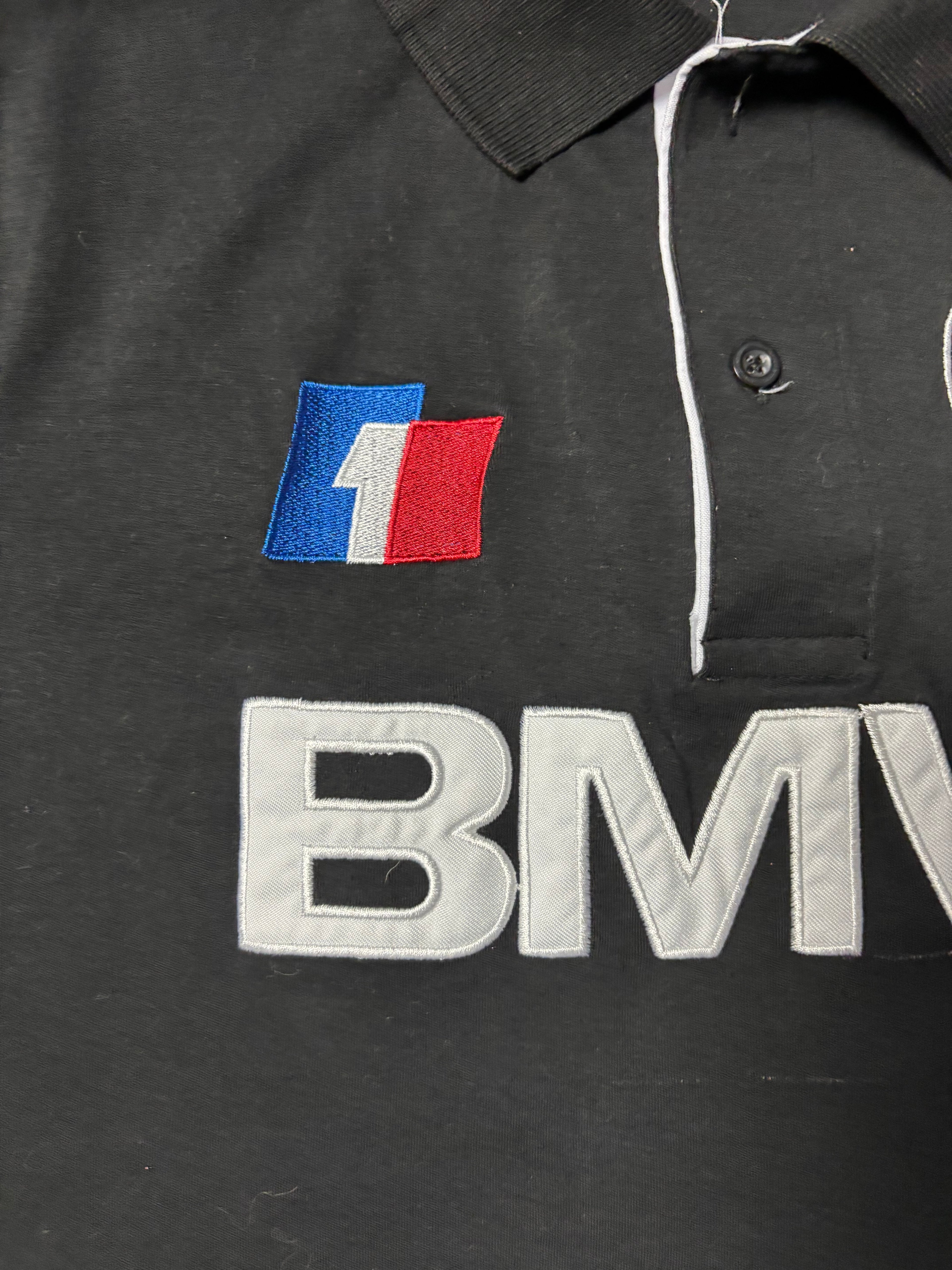 Vintage BMW Power Motorsport Racing Polo Schwarz M-Power XL