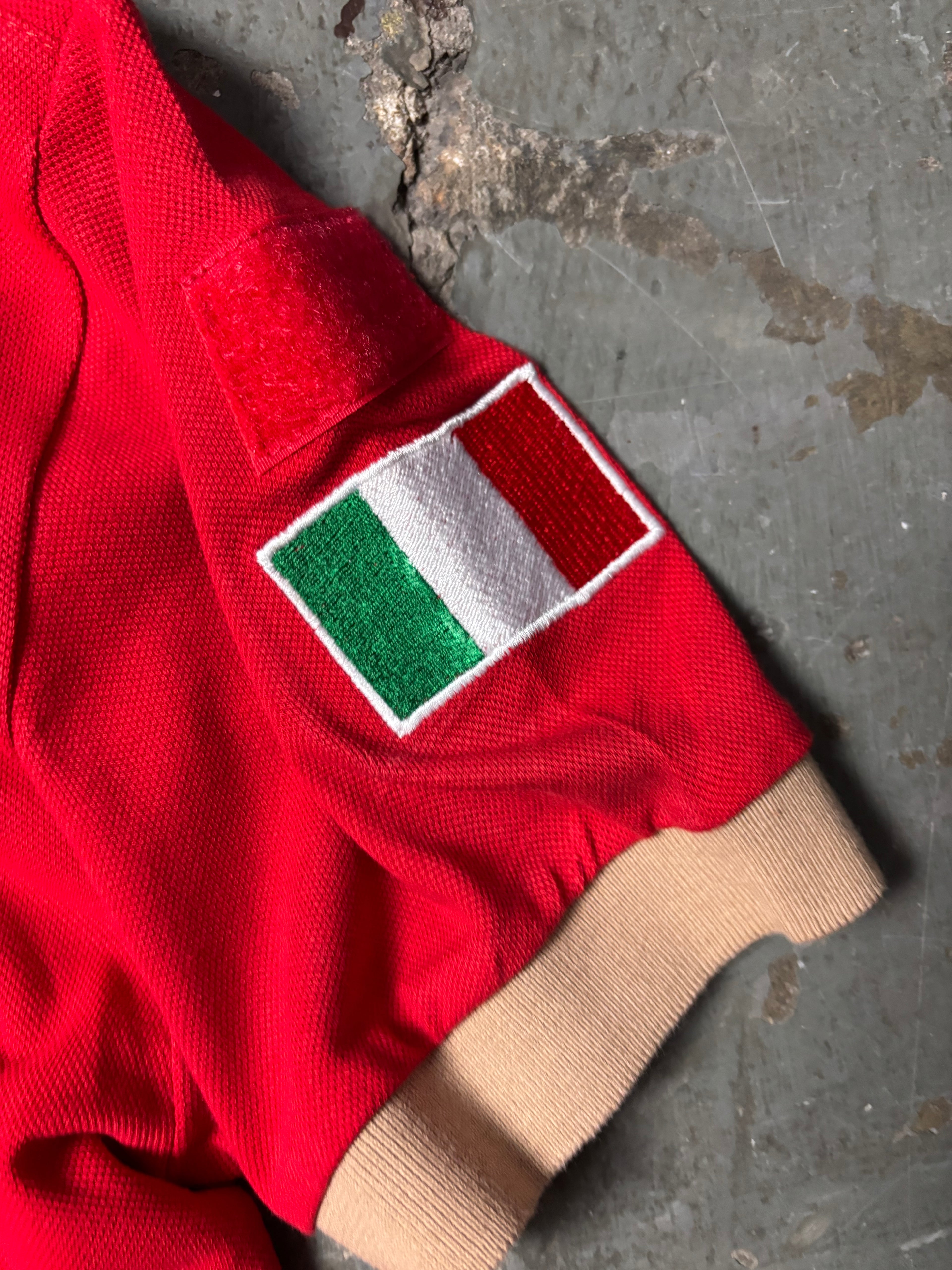 Vintage Ferrari Scuderia Polo Rot Shell Racing