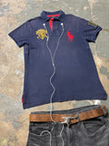 Vintage Polo Ralph Lauren Snow Polo Challenge Cup Big Pony Polo Navy M