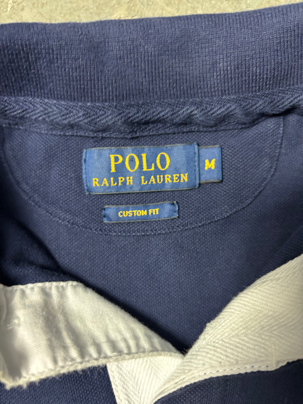 Vintage Polo Ralph Lauren RL Script 67 Shirt Navy