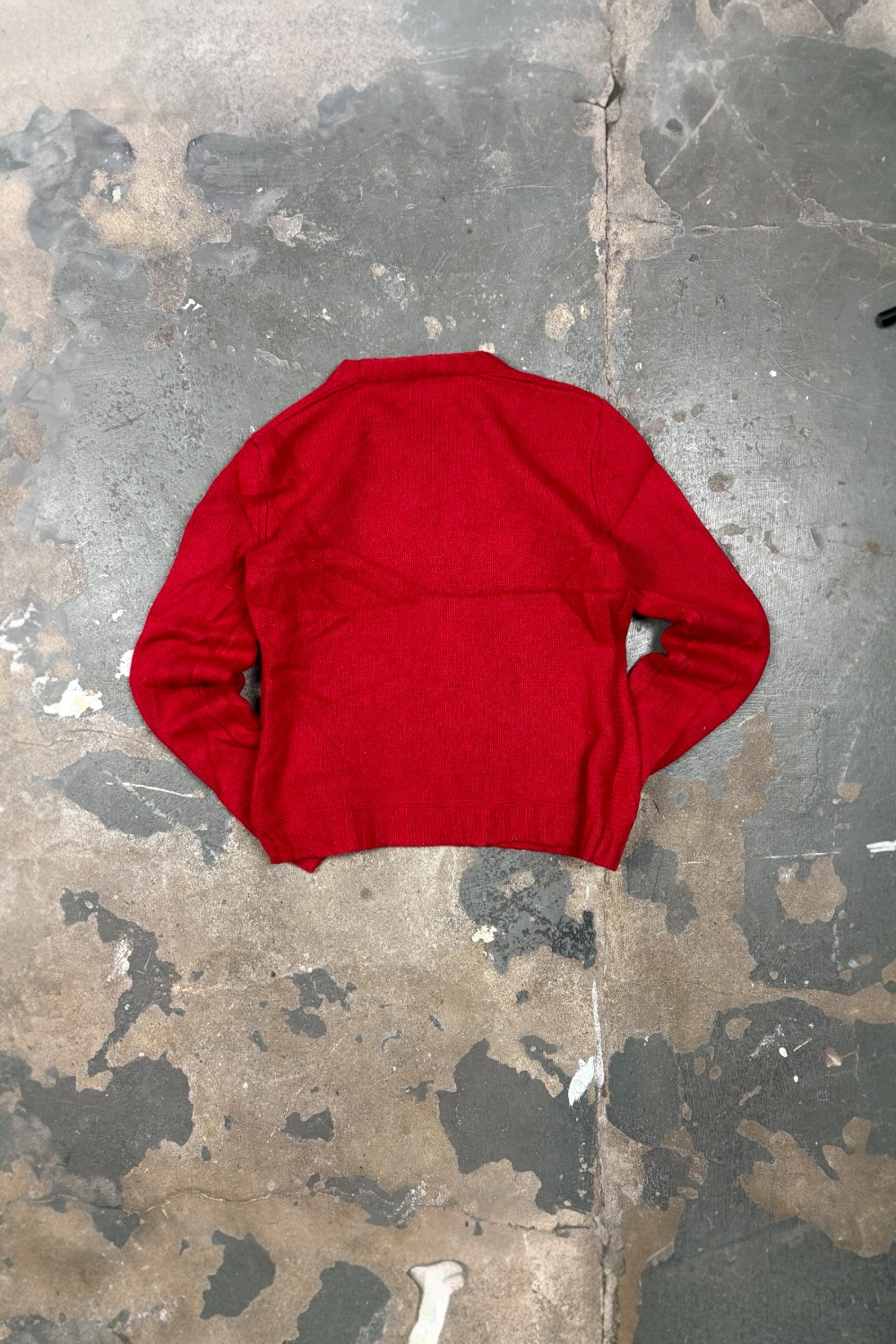 Vintage Polo Jeans Sweater Ralph Lauren Flag 100% Wool (XS/S)