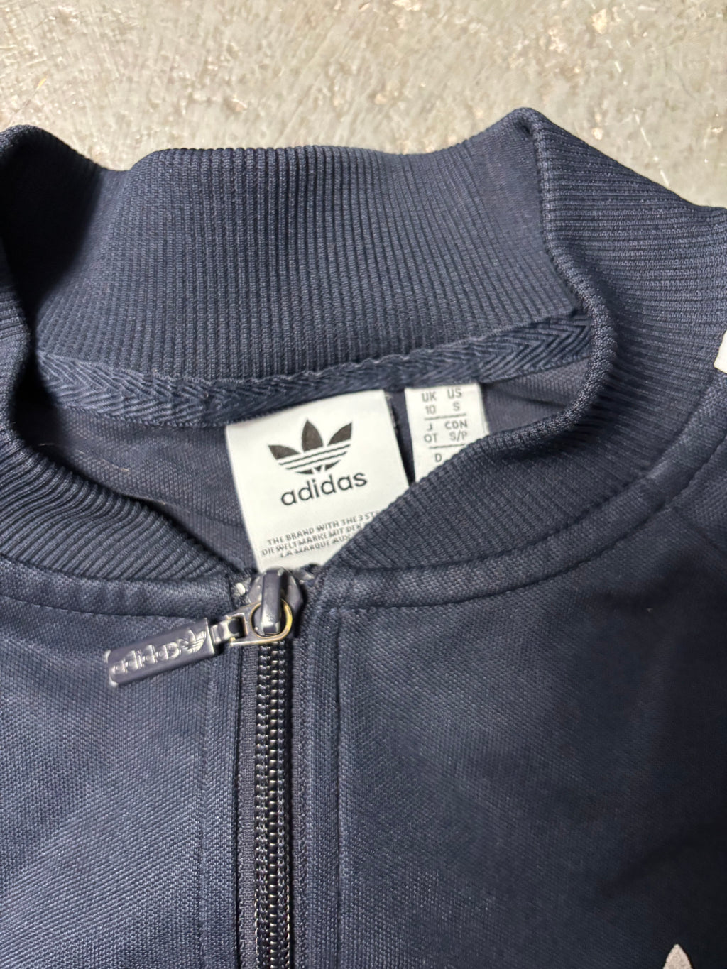Vintage Adidas Originals Firebird Style Track Jacket Navy Y2K S
