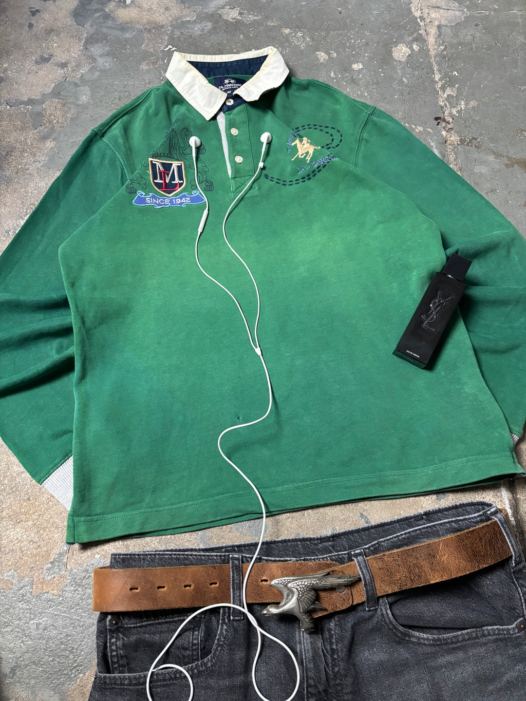 Vintage La Martina Rugby Polo | Old Money Archive | Green
