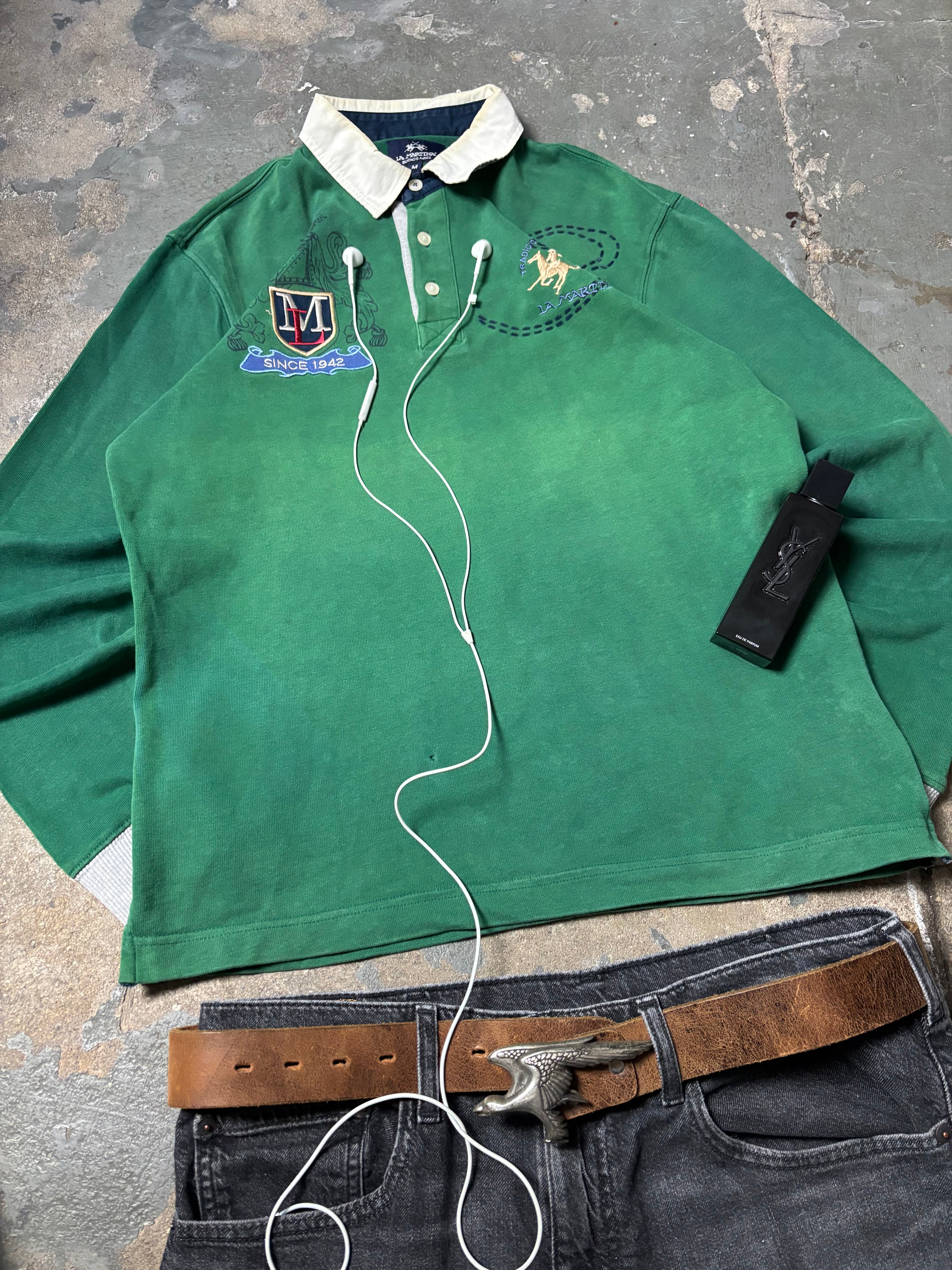 Vintage La Martina Rugby Polo | Old Money Archive | Green
