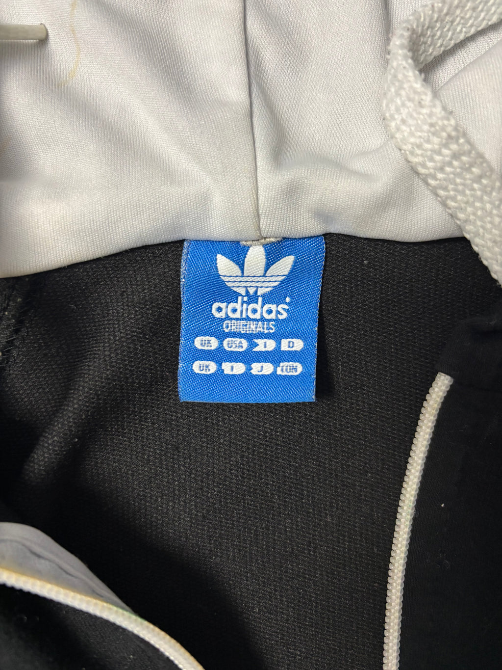 Vintage Adidas Zip Hoodie Schwarz | Y2K Track Jacket