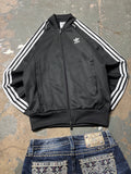 Vintage Adidas Originals SST Track Jacket Schwarz Y2K