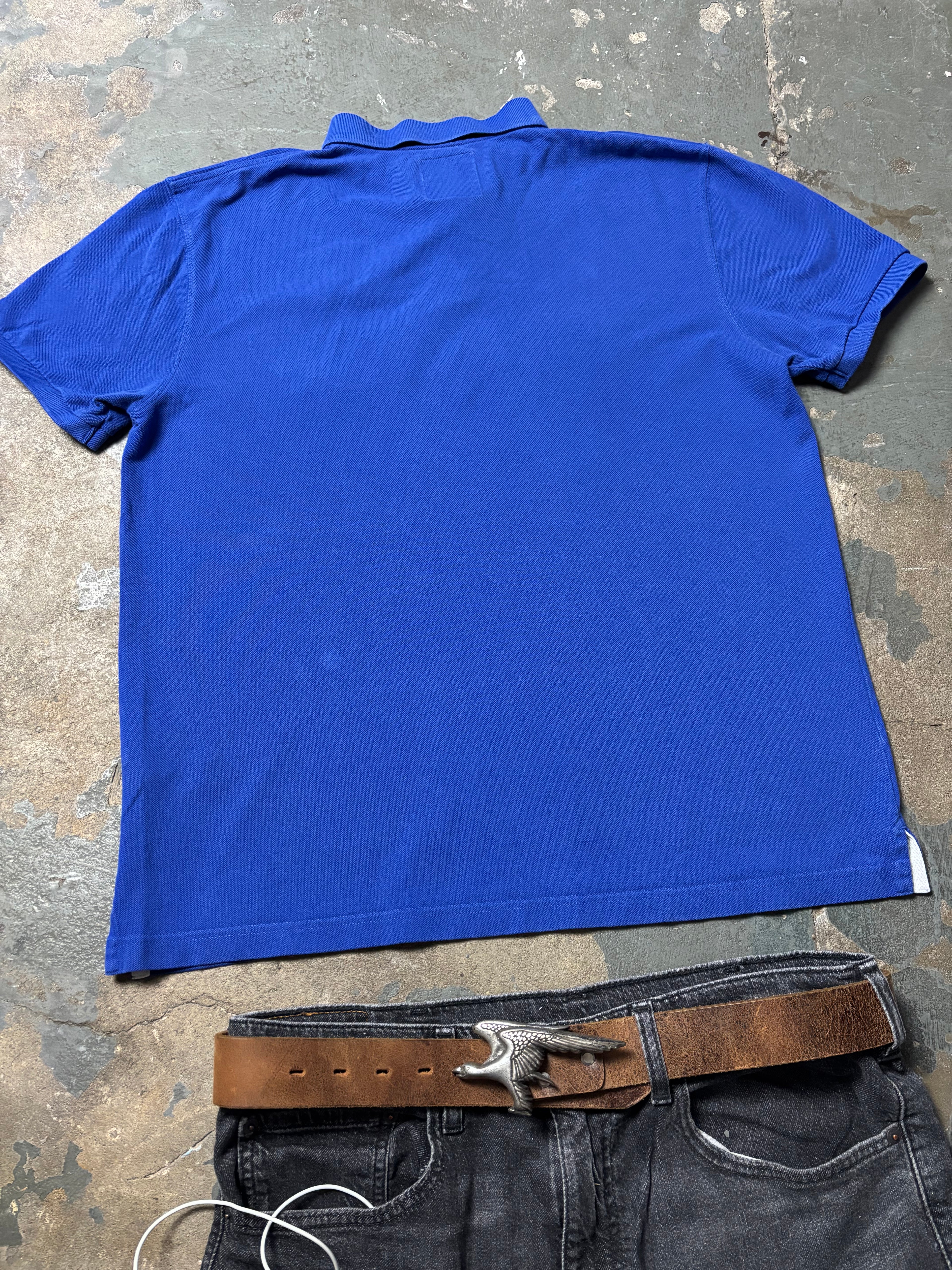 Vintage Hackett London Boat Race OUBC v CUBC Polo Royal Blue