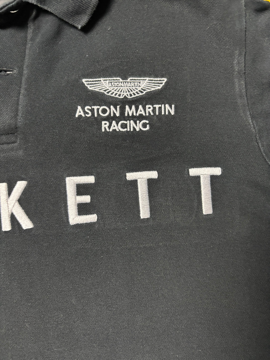 Vintage Hackett Aston Martin Racing Polo Nr. 95 Schwarz