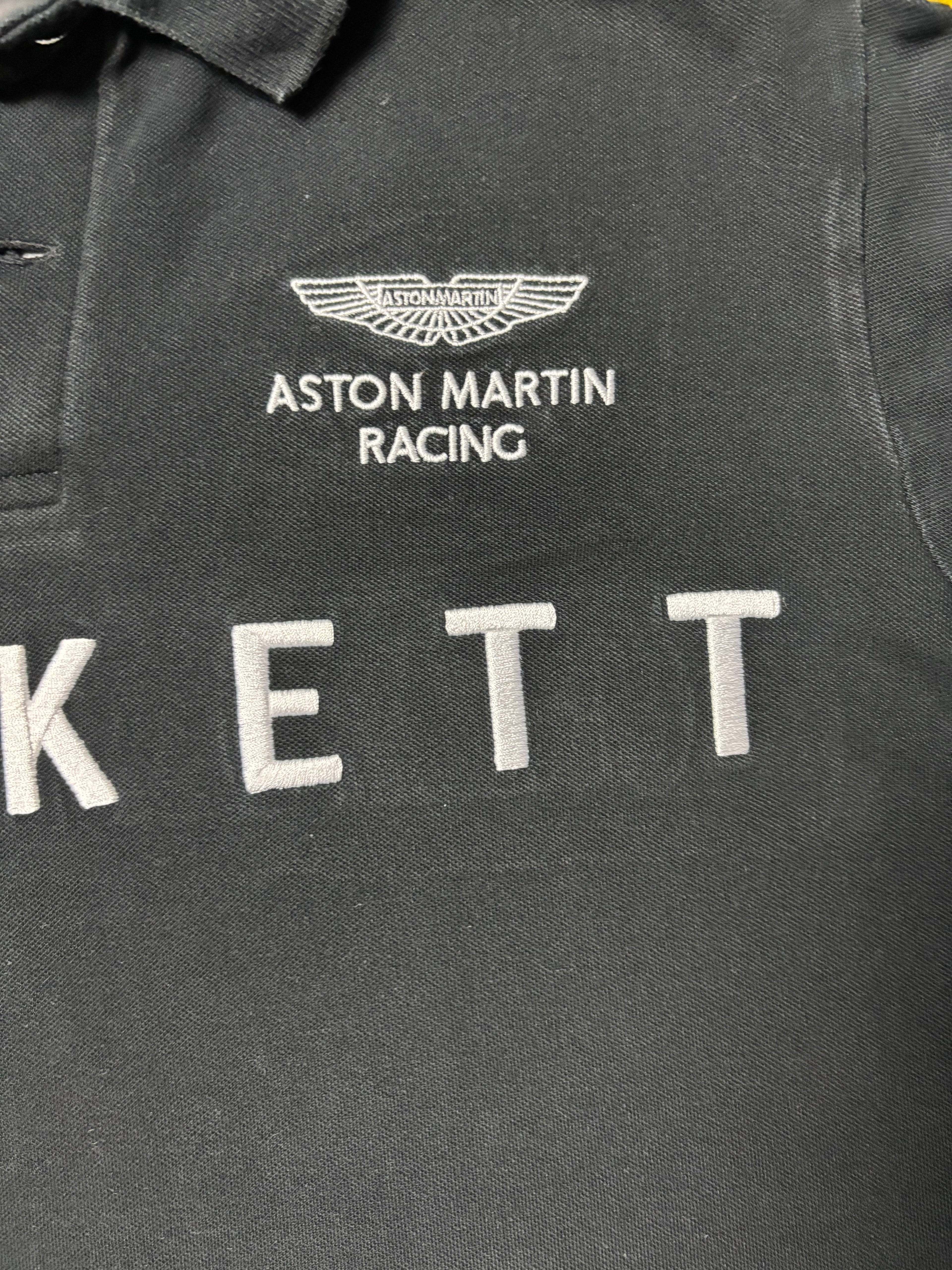 Vintage Hackett Aston Martin Racing Polo Nr. 95 Schwarz