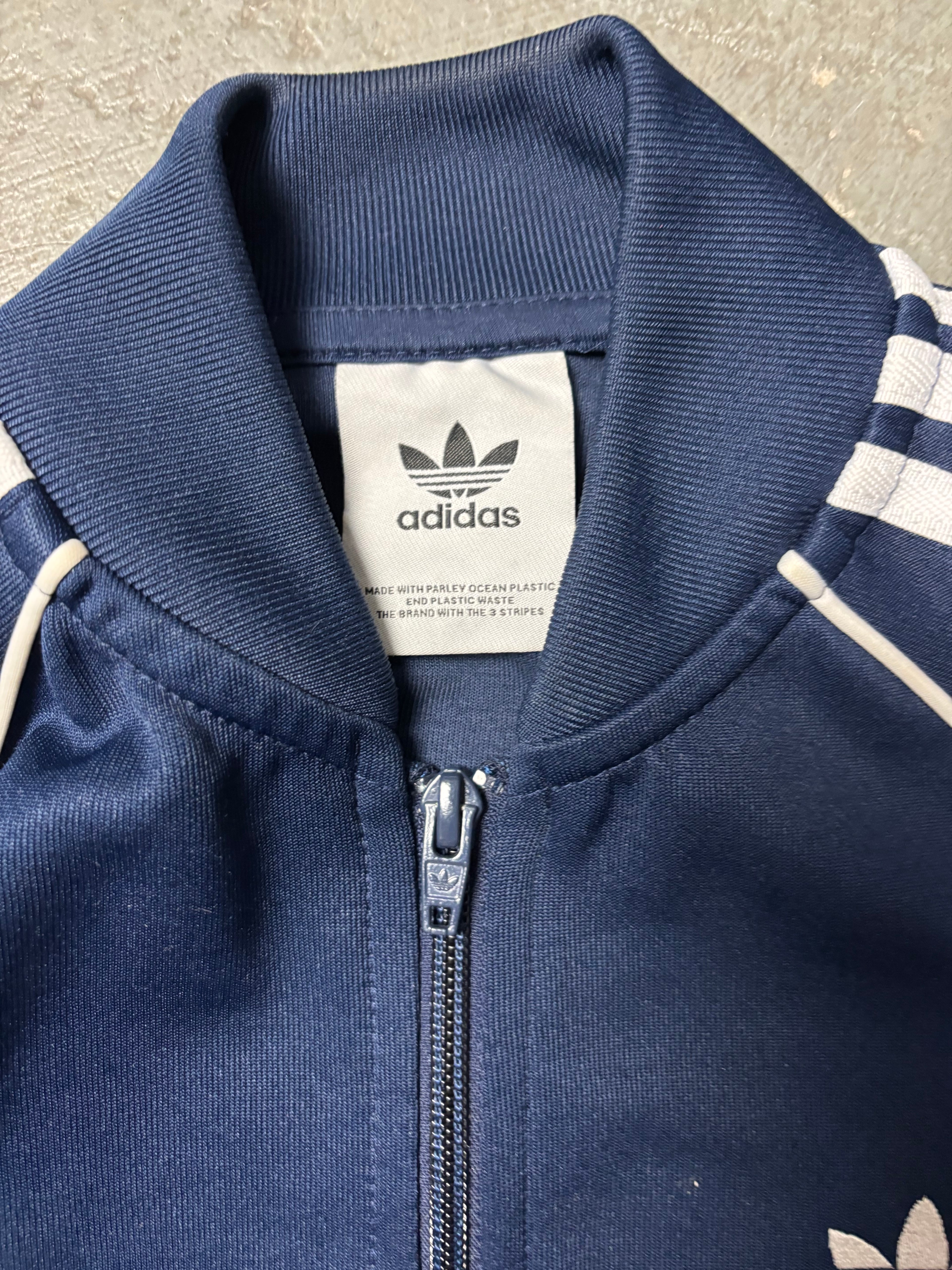 Adidas Originals Firebird Style Track Jacket Navy Parley