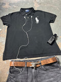 Vintage Polo Ralph Lauren Big Pony Shirt Schwarz | Y2K Archive