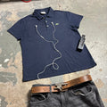 Vintage Lacoste Poloshirt Navy Blau Boxy Fit