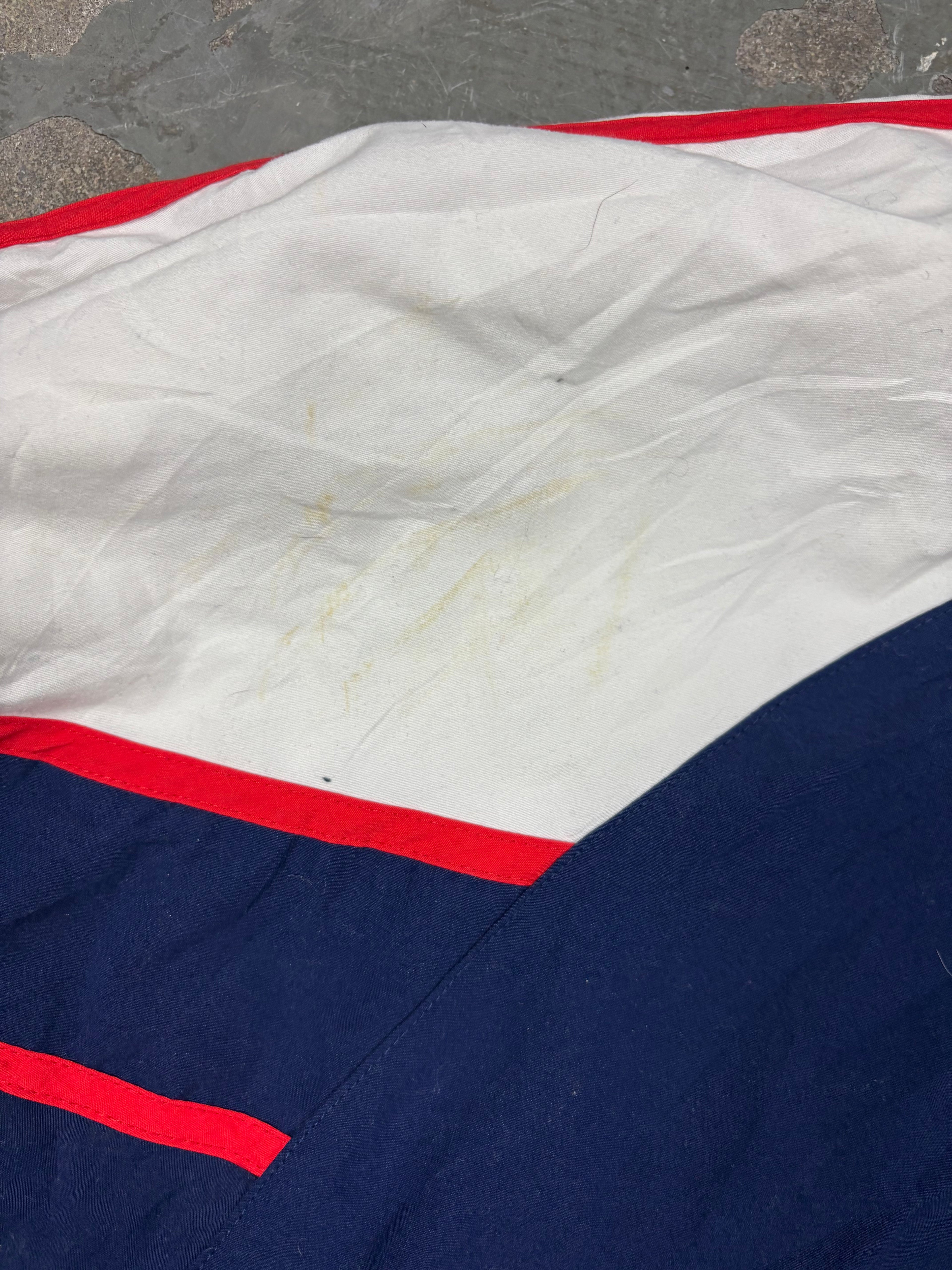 Vintage Adidas Track Jacket Big Logo Thrashed (XXL)