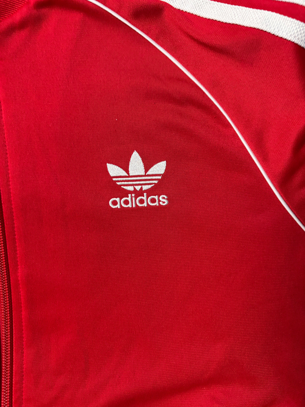 Vintage Adidas Originals Superstar Track Jacket Rot Y2K S