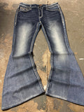 Rock Revival Vintage Rock Revival Nancy Thick Stitch Flare Jeans Denim
