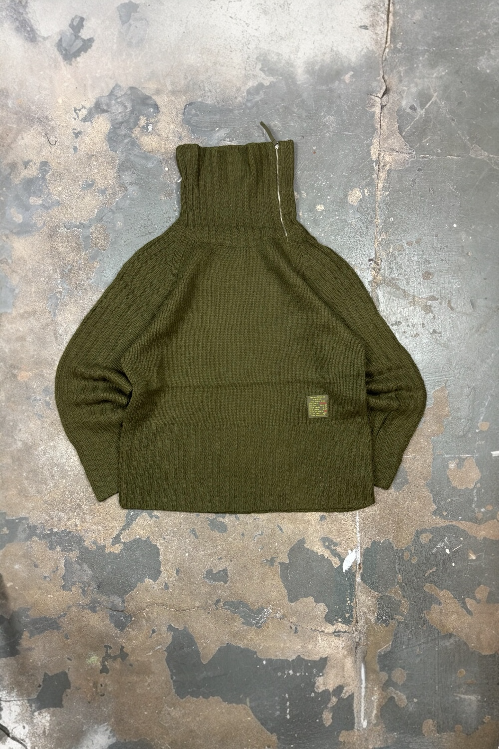 Vintage Diesel Zip Pullover 100% Wool Y2K Archive (M)