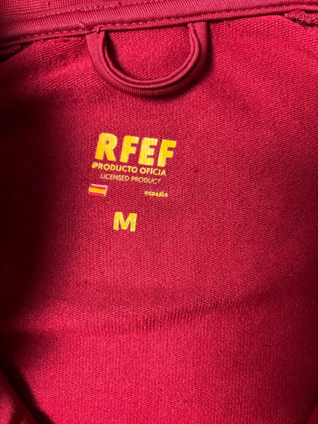 Vintage Spain RFEF Trackjacket – Rot / Gelb – M