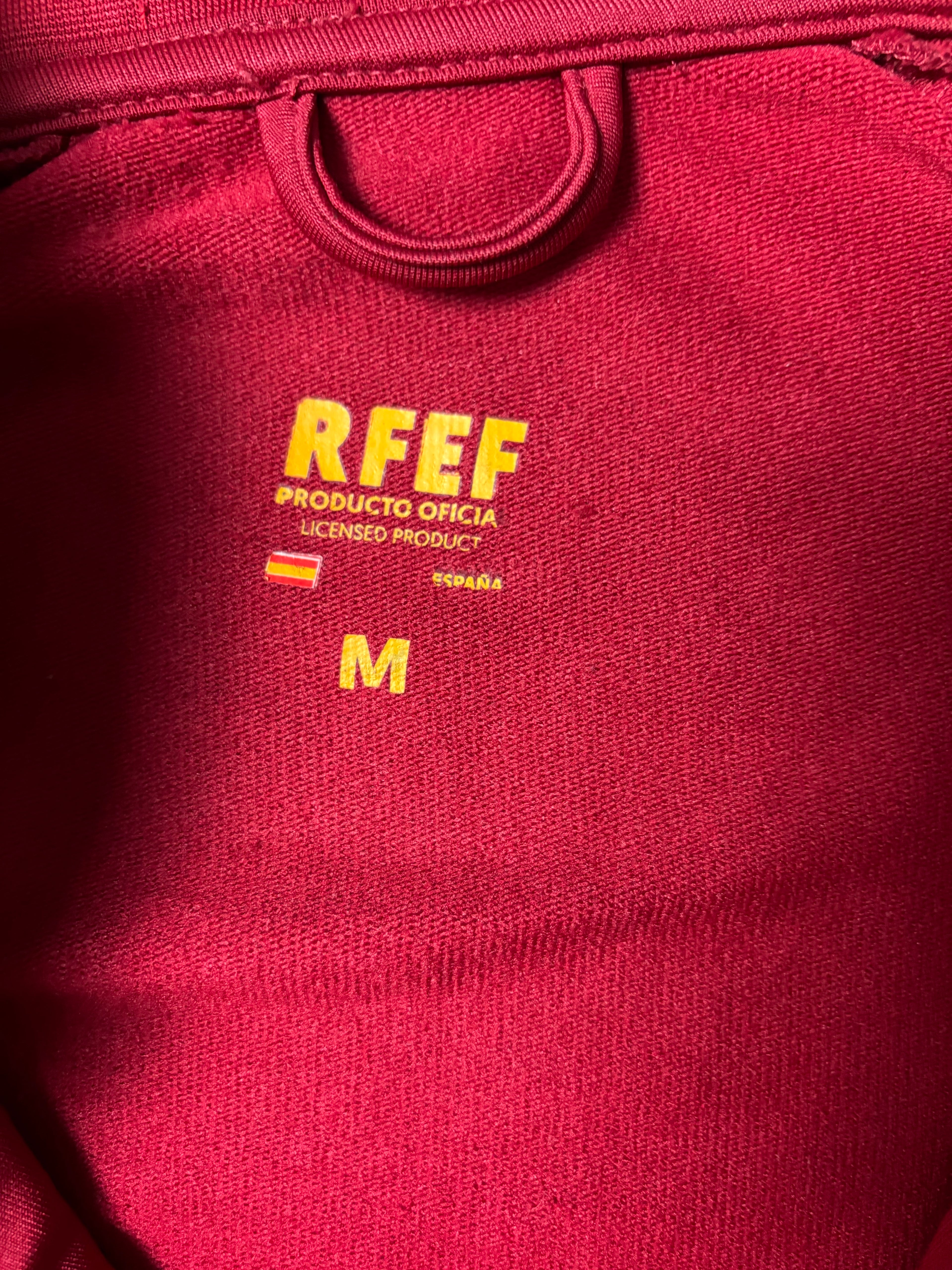 Vintage Spain RFEF Trackjacket – Rot / Gelb – M