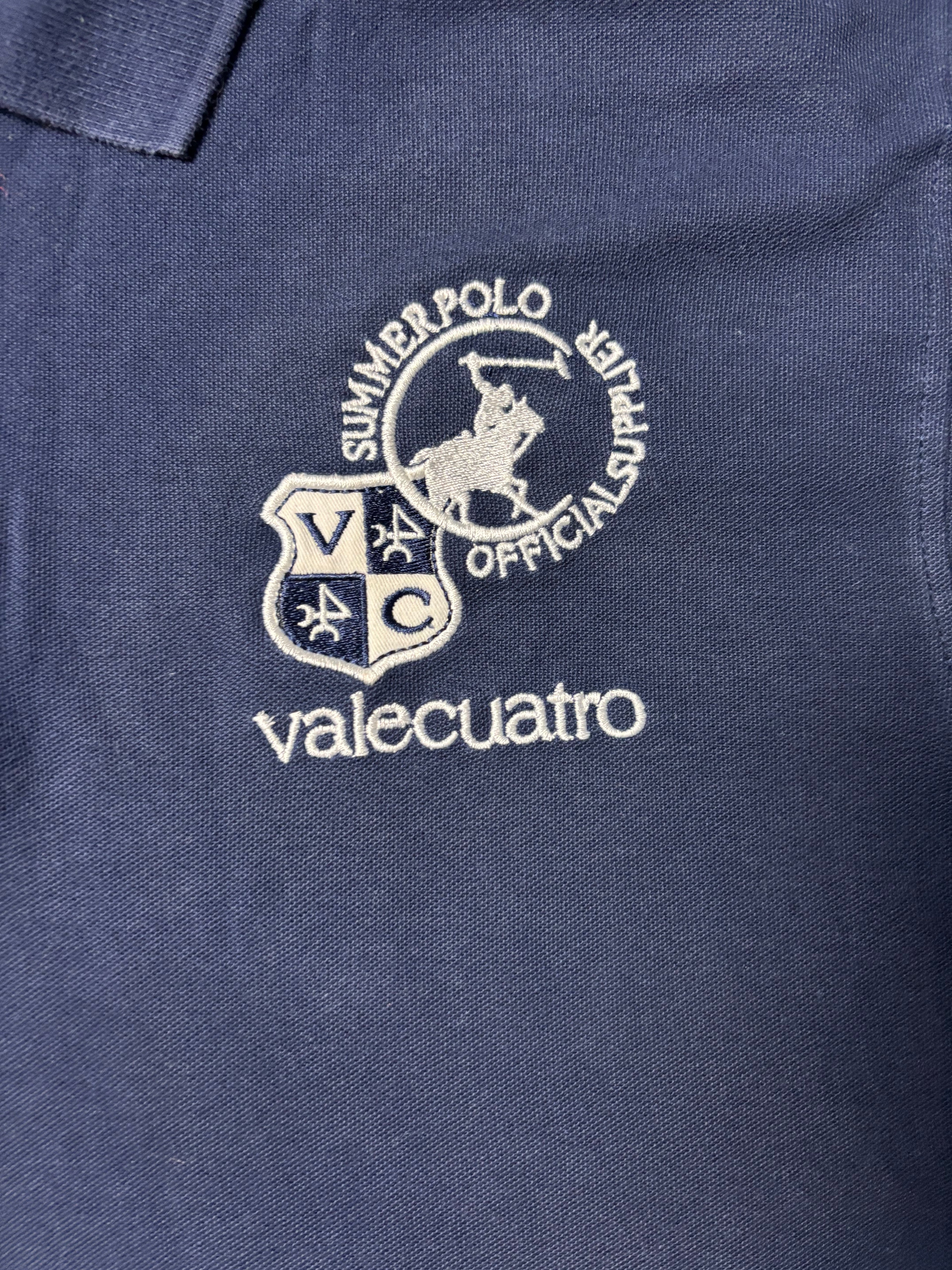 Vintage Valecuatro España Polo Team Crested Polo Navy