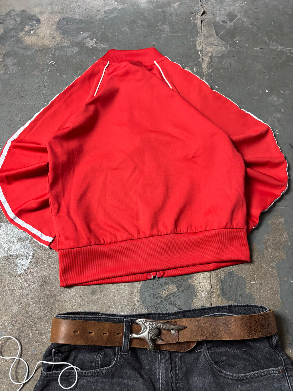 Vintage Adidas Firebird Track Jacket Rot