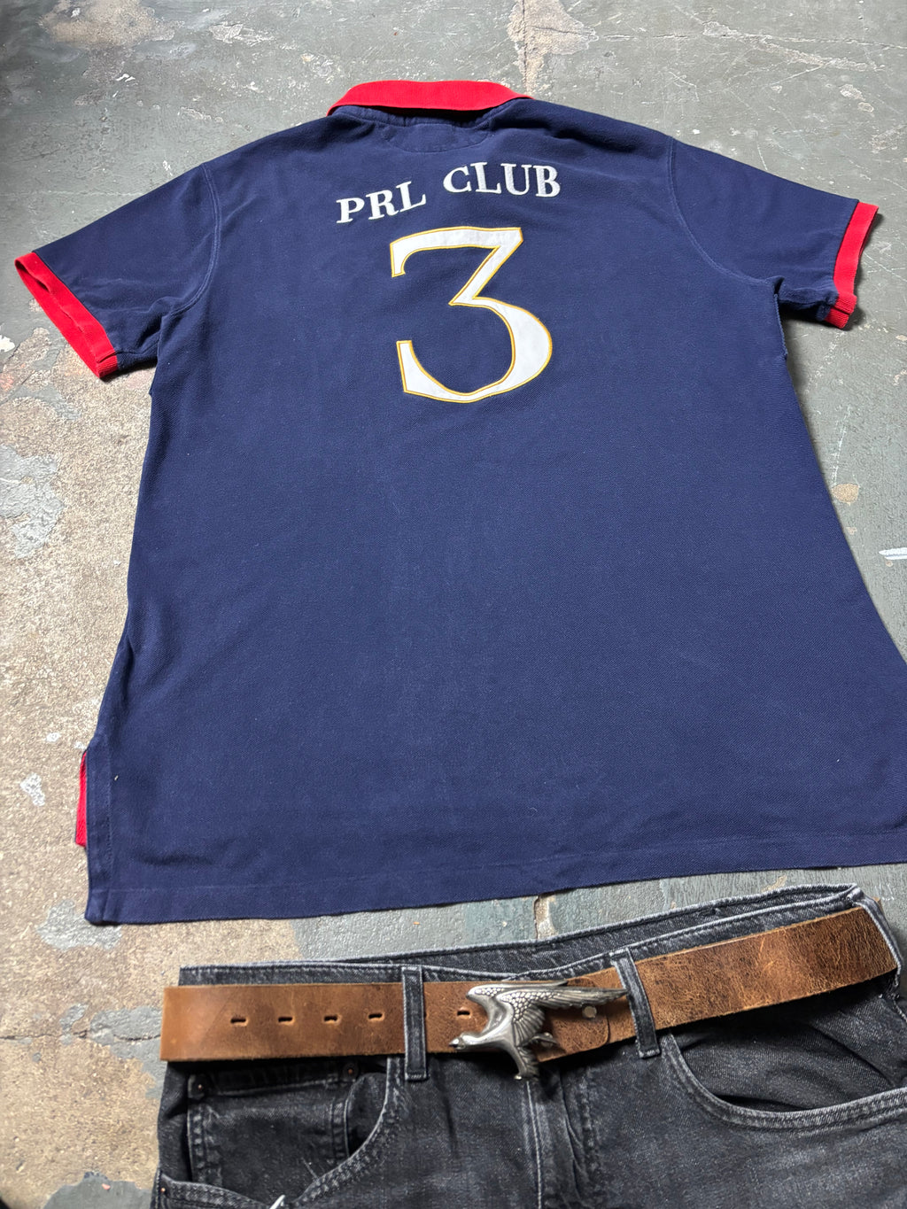 Vintage Polo Ralph Lauren PRL Club Shirt Navy