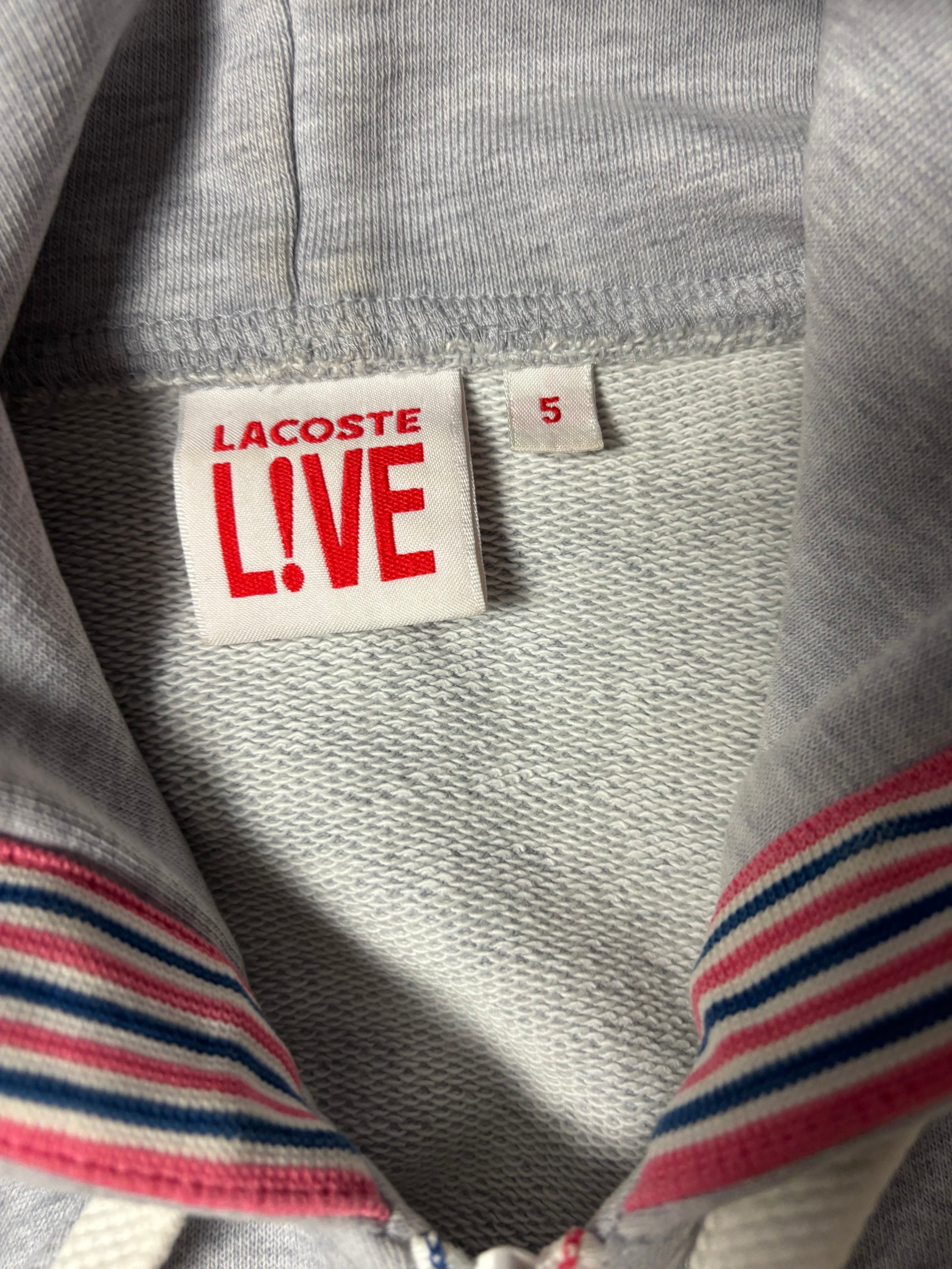 Vintage Lacoste Zipper Grau