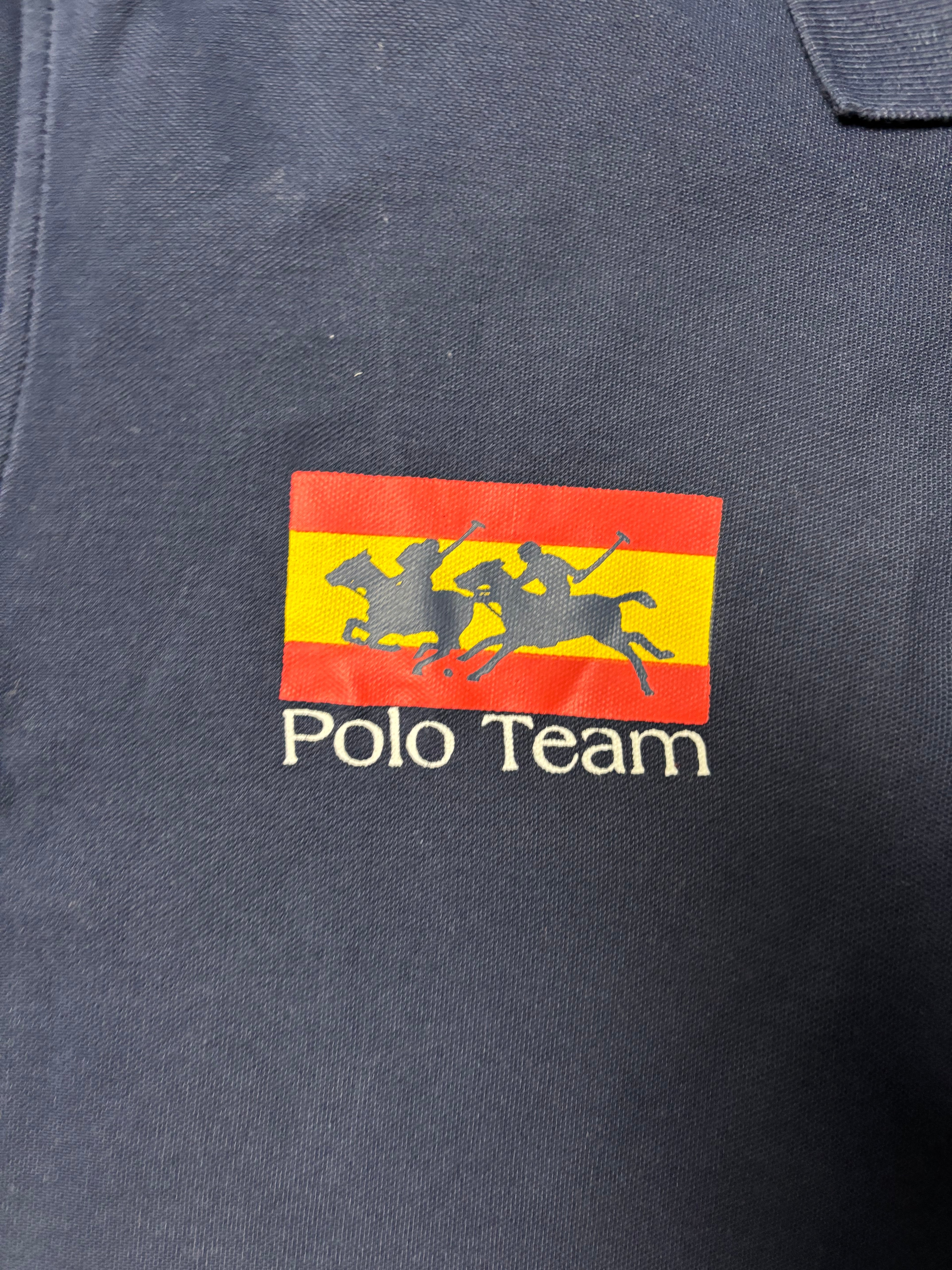 Vintage Valecuatro España Polo Team Crested Polo Navy