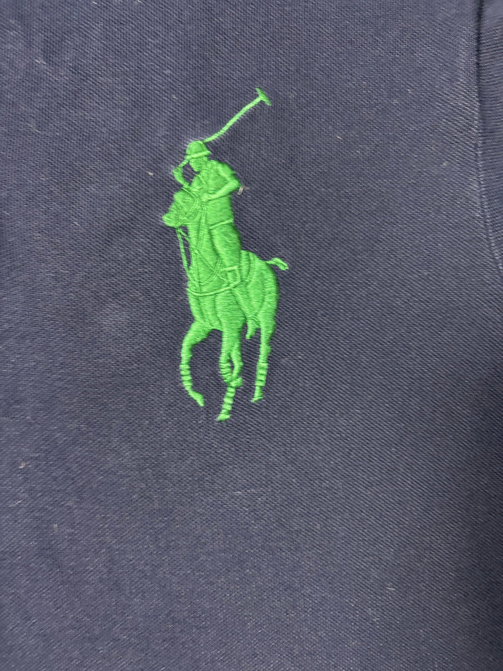 Vintage Polo Ralph Lauren Jockey Club Crest Shirt Navy