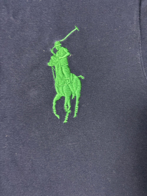 Vintage Polo Ralph Lauren Jockey Club Crest Shirt Navy