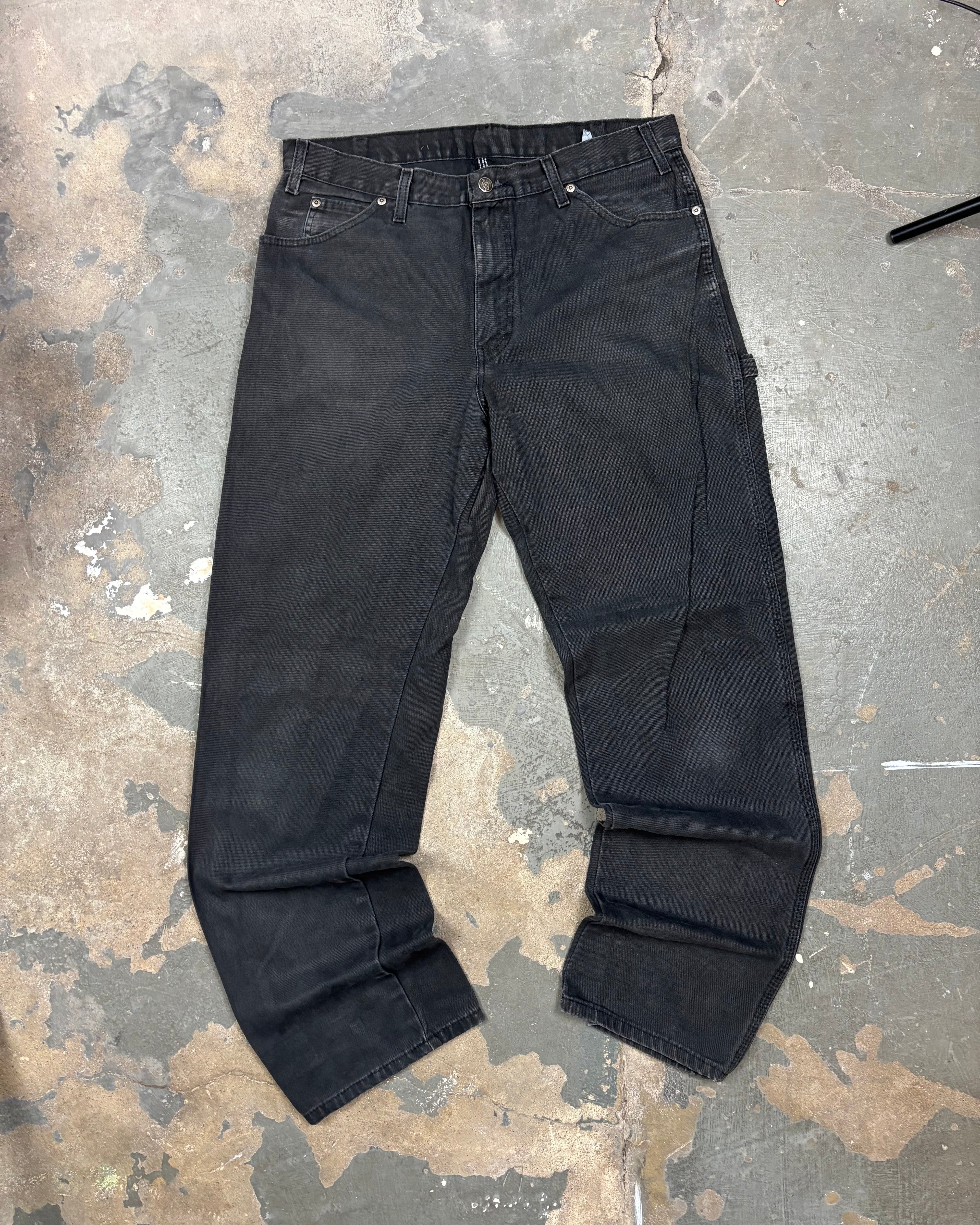 Vintage Dickies Carpenter Work Pants Faded Black