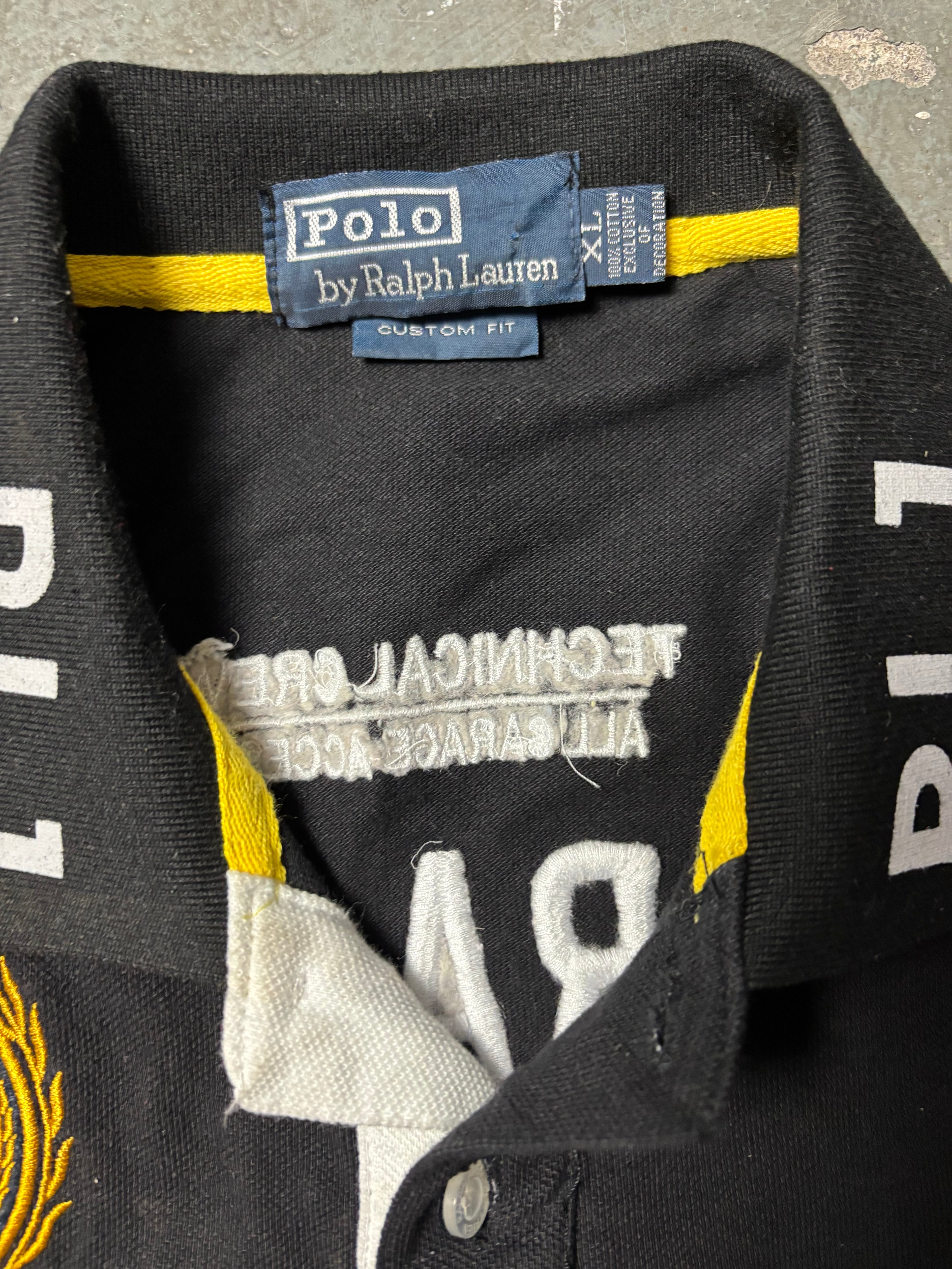 Vintage Polo Ralph Lauren España Racing Team Big Pony Custom Fit