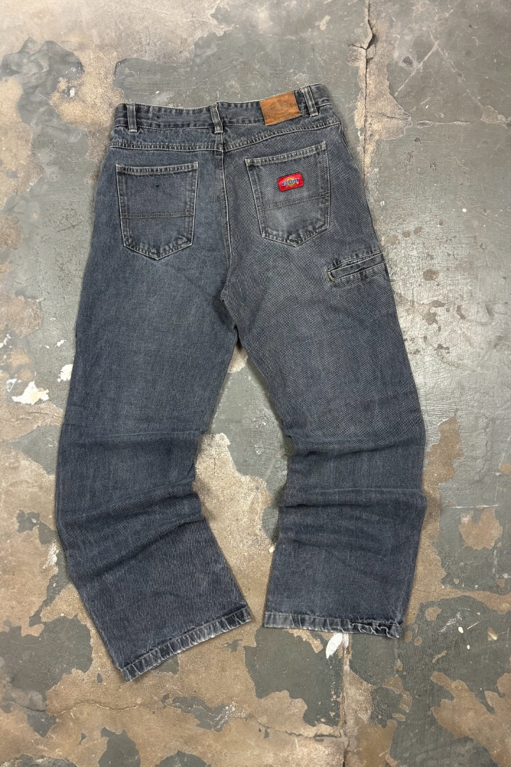 Vintage Dickies Skater Jeans Paneled Blue Black Wash (W29)