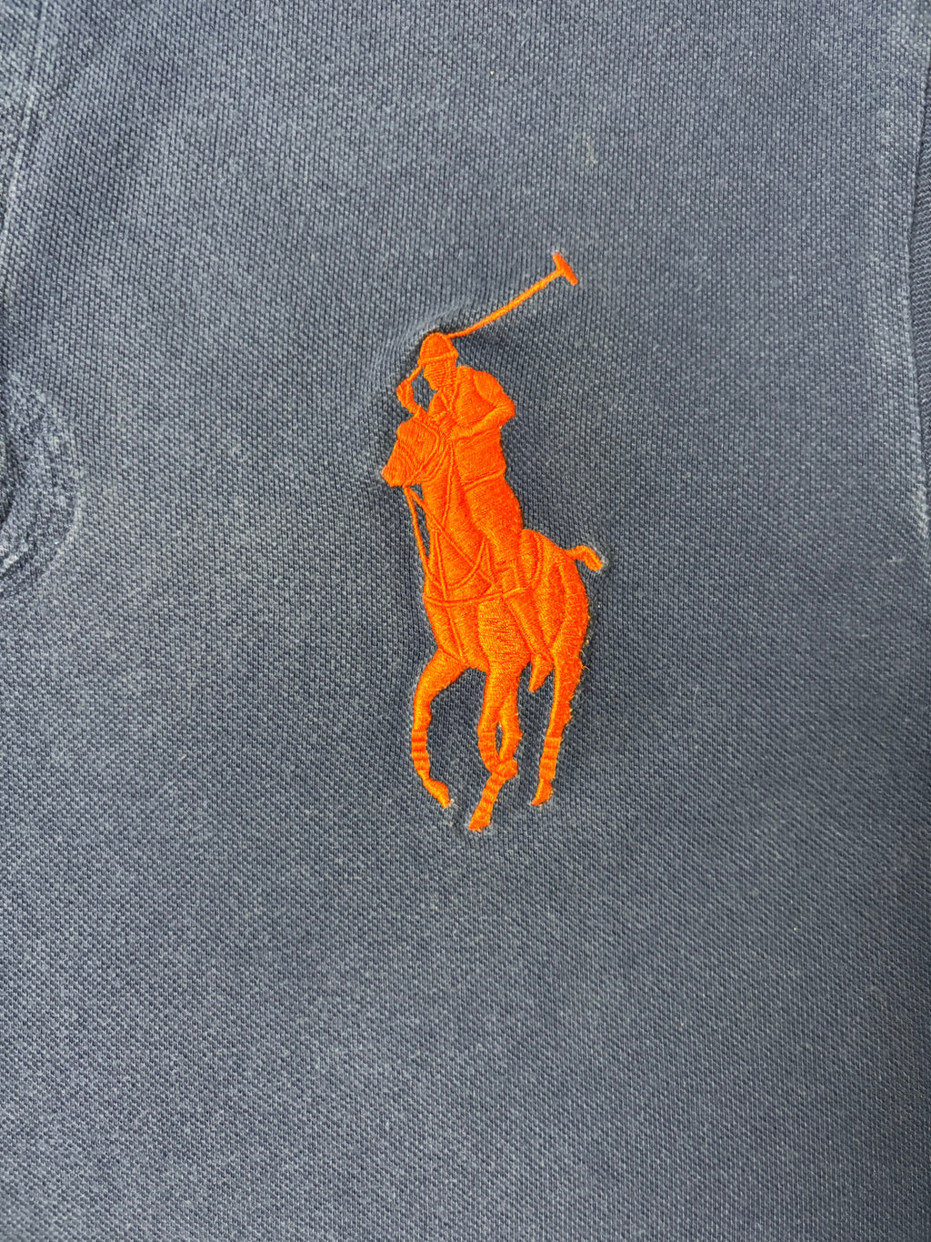 Vintage Polo Ralph Lauren Yacht Club RLPC Crest Big Pony Polo Navy Slim Fit XL