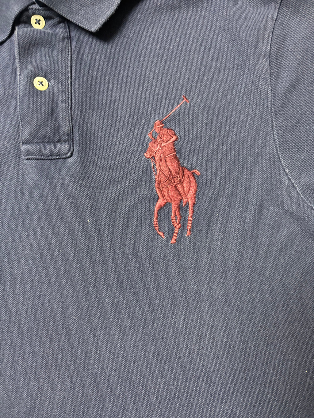 Vintage Polo Ralph Lauren Big Pony Nr. 3 Polo Navy Custom Fit