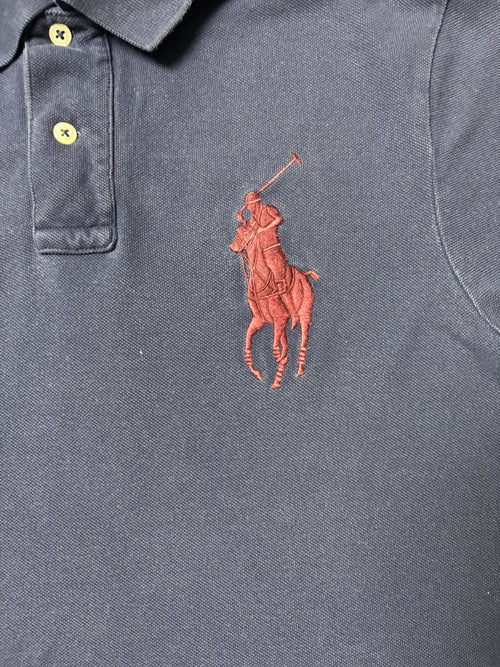 Vintage Polo Ralph Lauren Big Pony Nr. 3 Polo Navy Custom Fit
