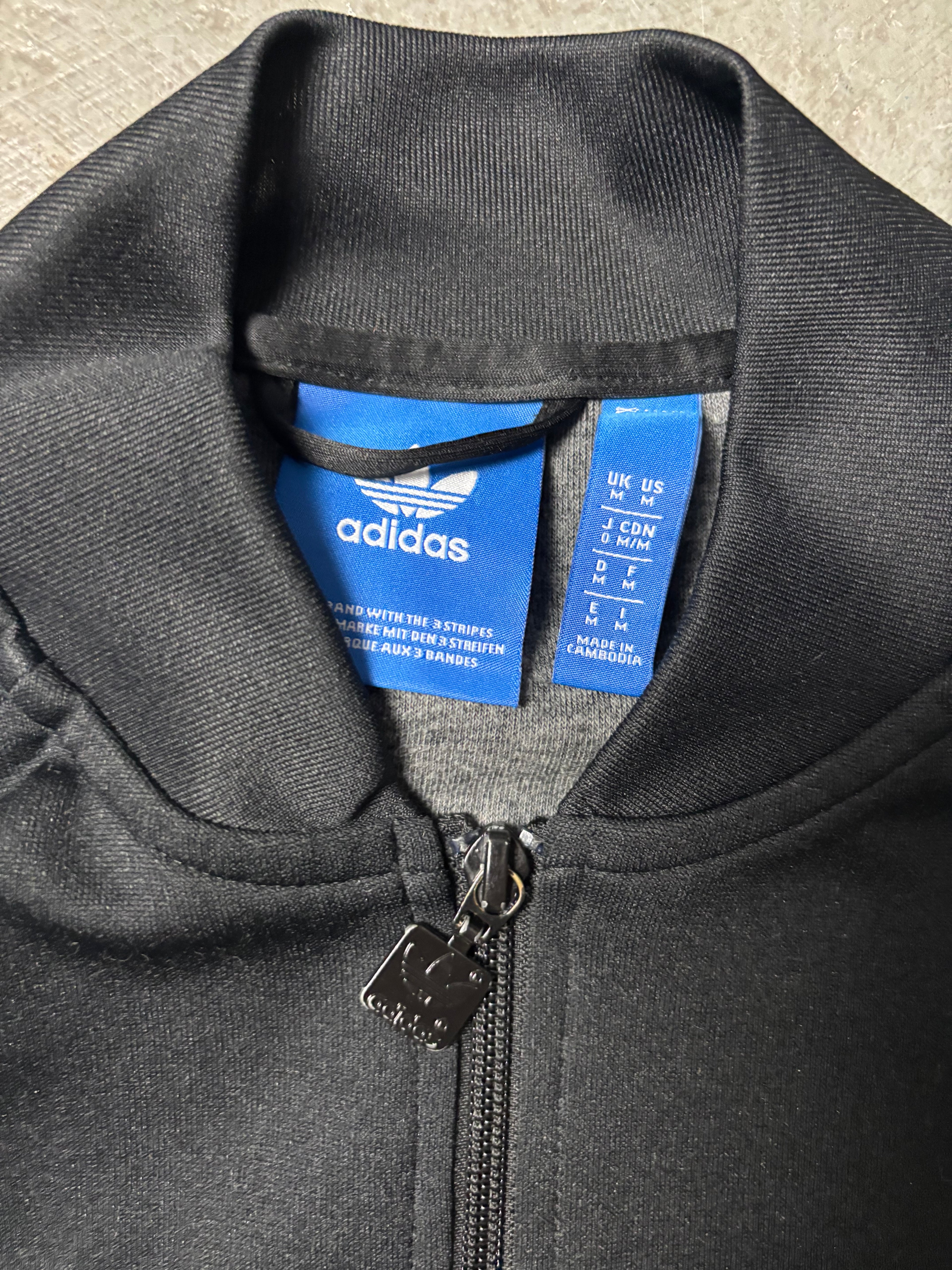 Heritage Adidas Originals Firebird Style Track Jacket Schwarz