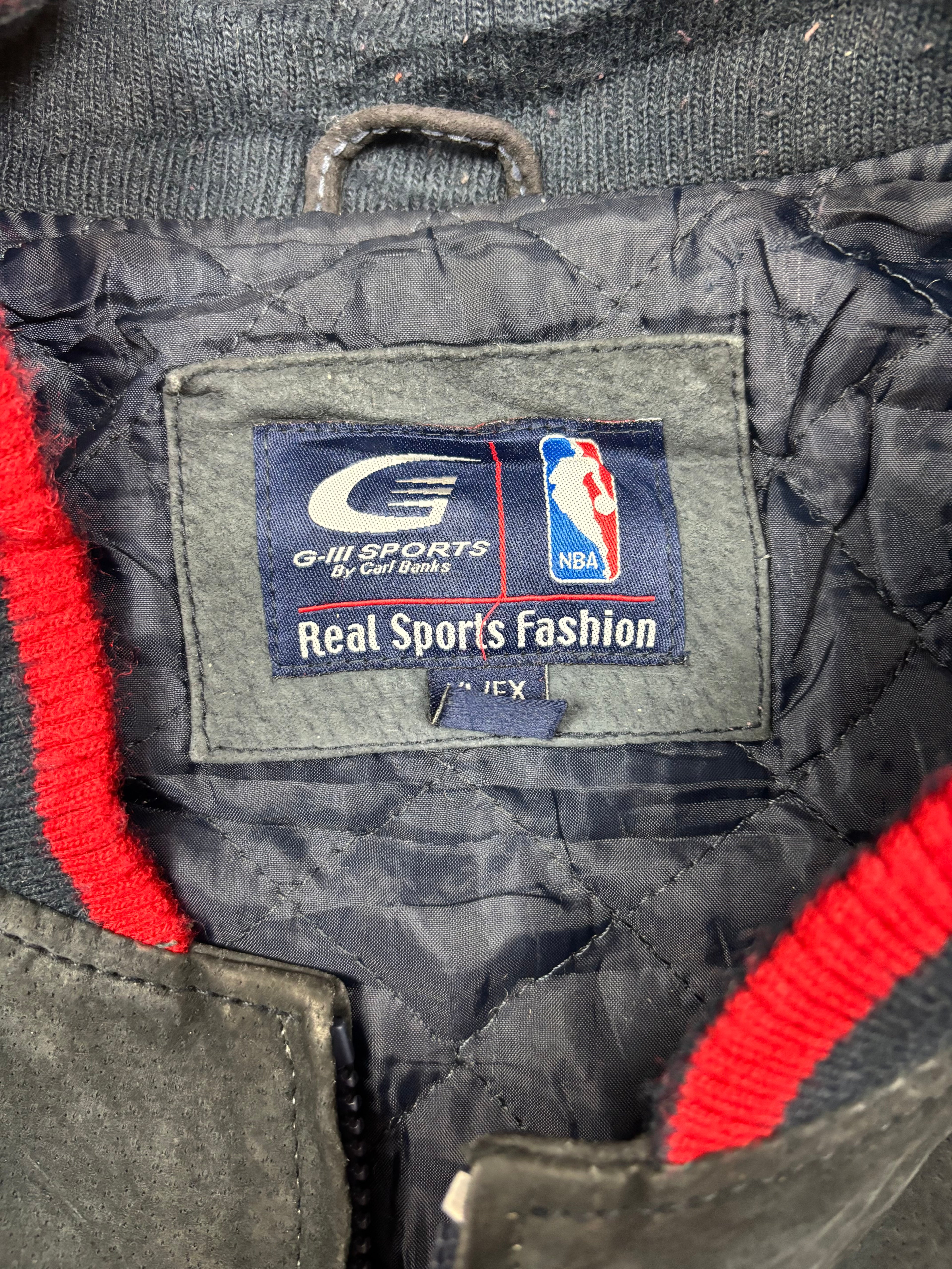 Vintage Detroit Pistons Jacke | Echtleder NBA Archive