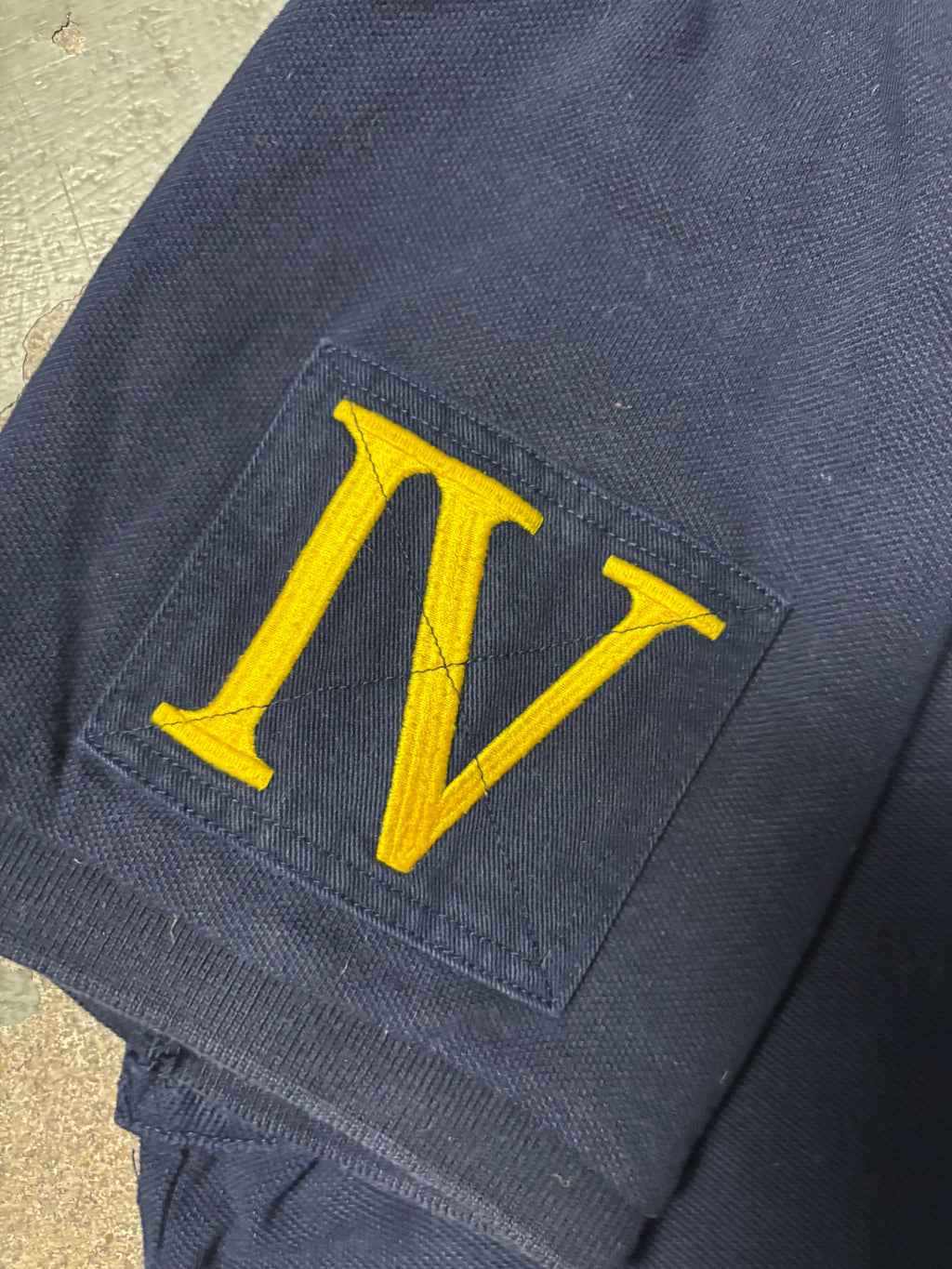 Vintage Polo Ralph Lauren Jockey Club Crest Shirt Navy