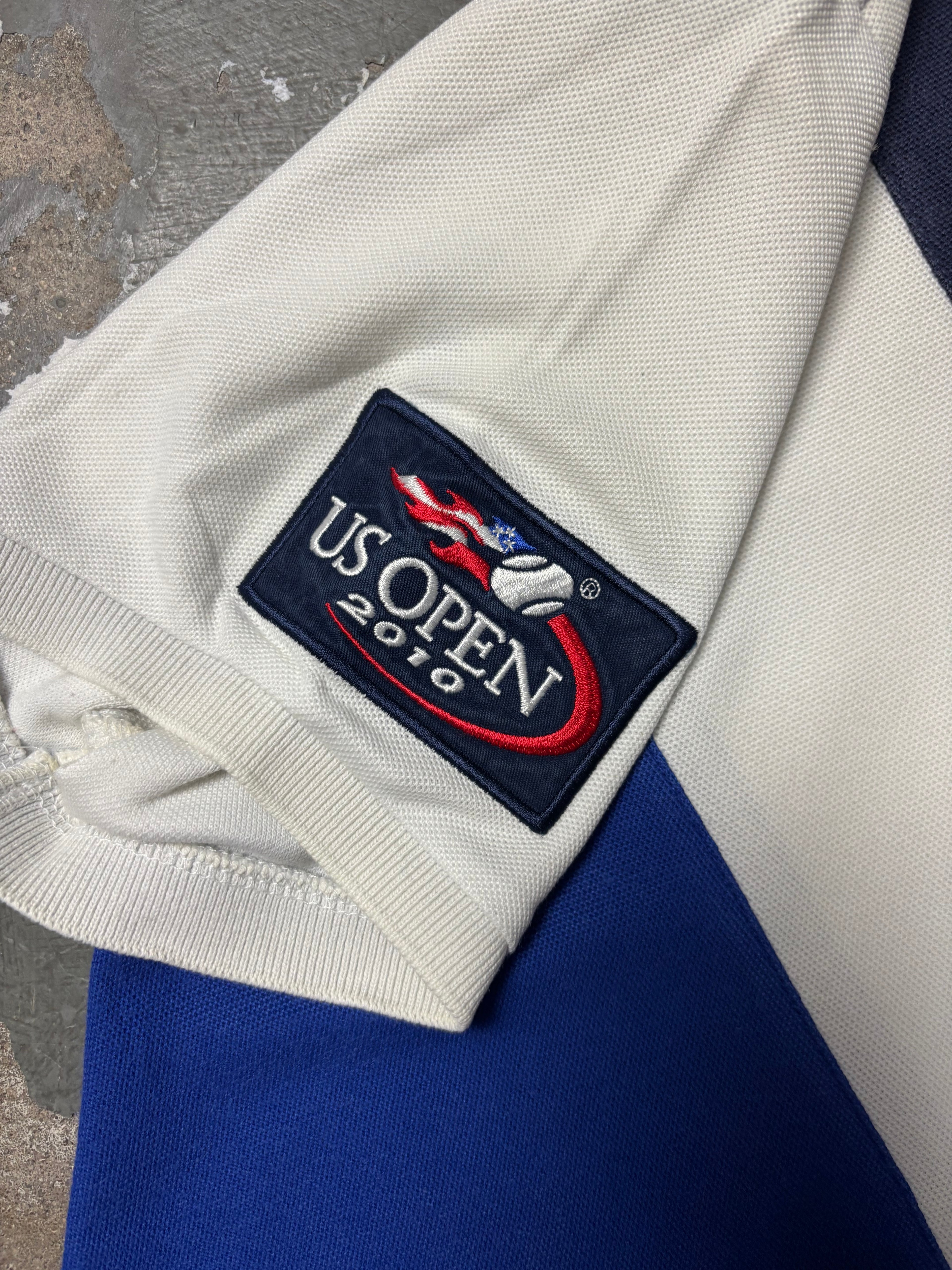 Vintage Polo Ralph Lauren US Open 2010 Big Pony Diagonal Colorblock