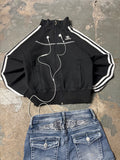 Vintage Adidas Firebird Trainigsjacke Schwarz