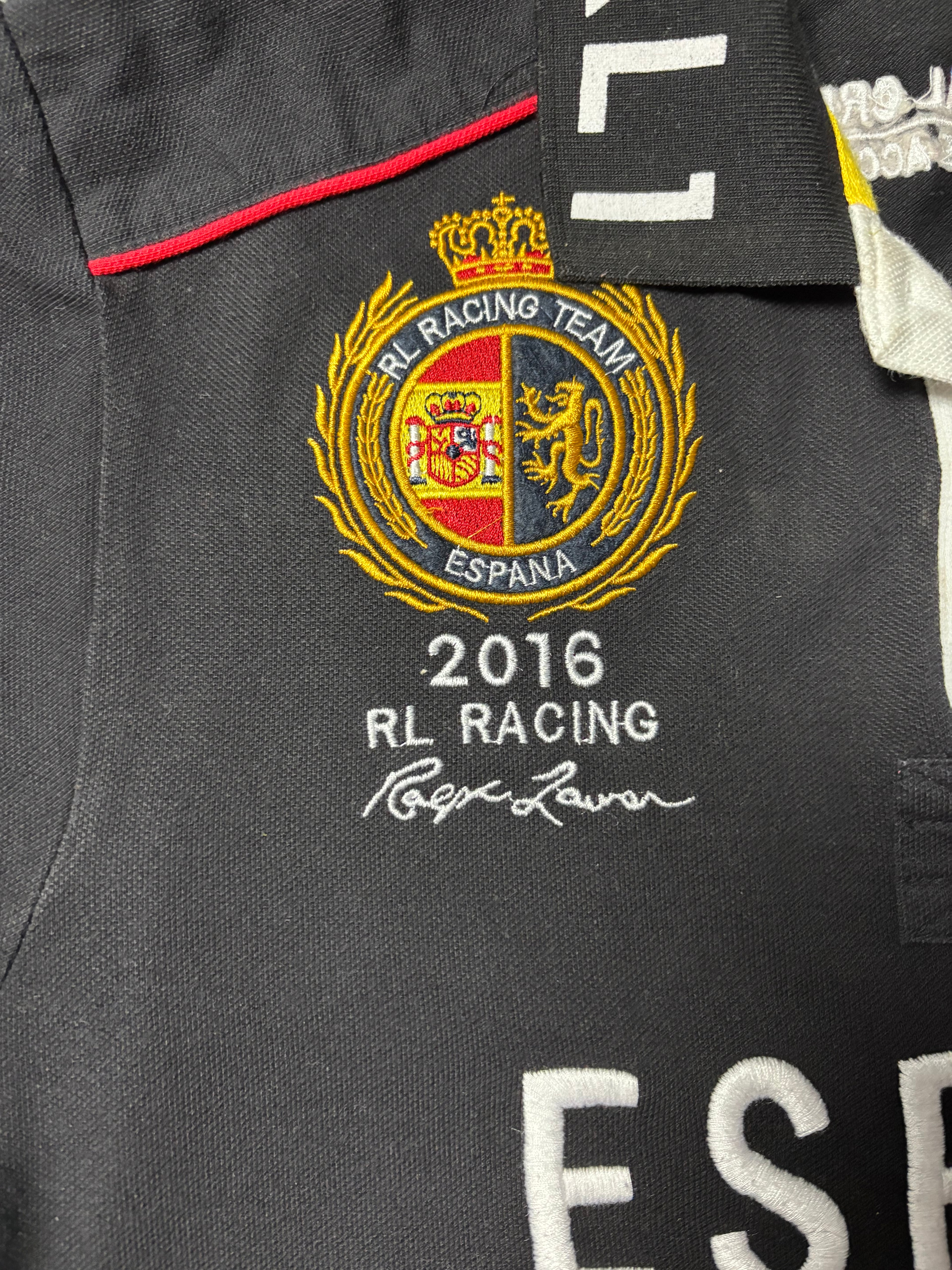 Vintage Polo Ralph Lauren España Racing Team Big Pony Custom Fit