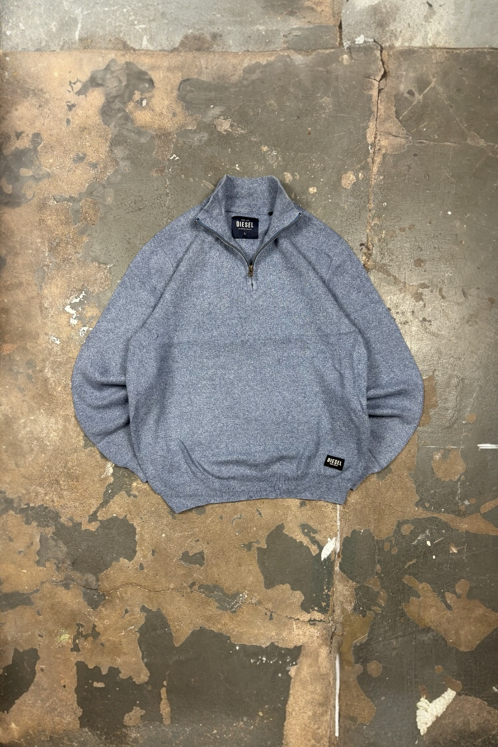 Vintage Diesel Half-Zip Sweater Y2K Troyer (L)