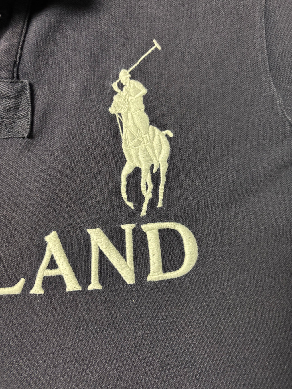 Vintage Polo Ralph Lauren England 1934 Crest Shirt Navy