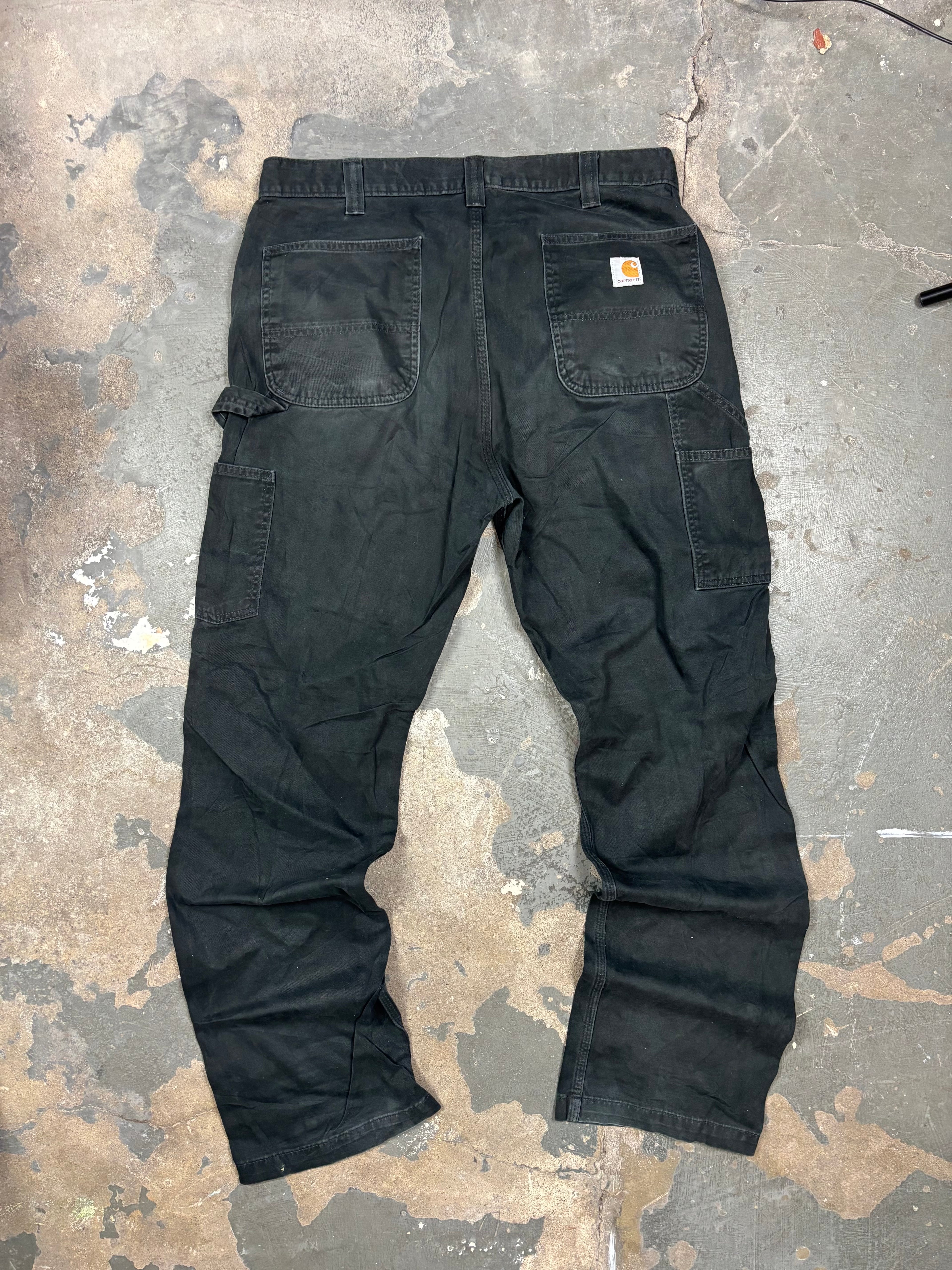 Vintage Carhartt B324 Utility Work Pants Black