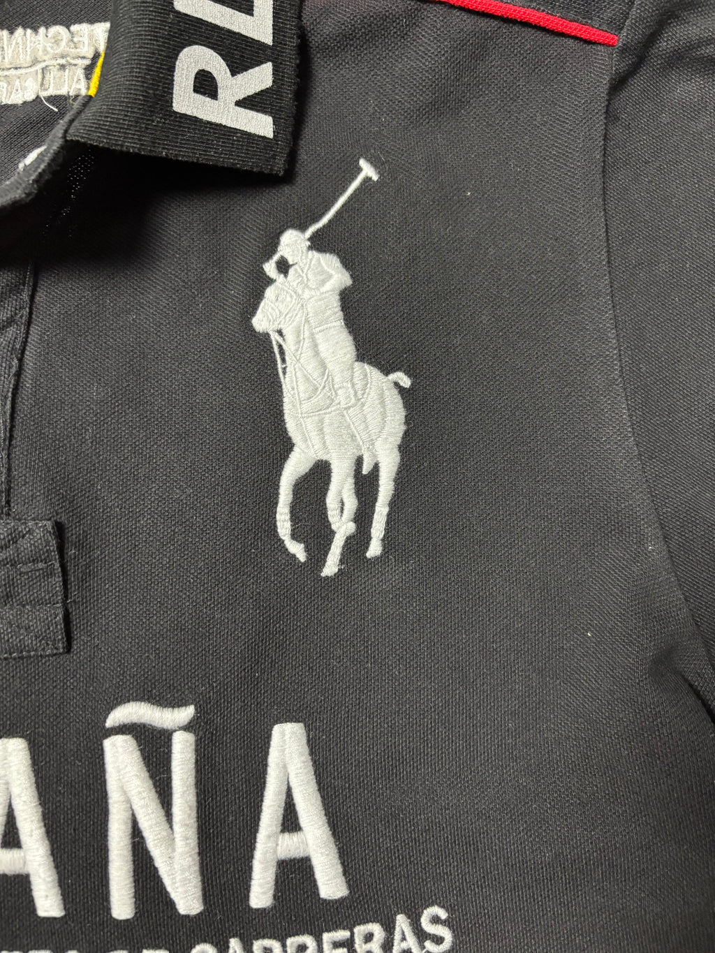 Vintage Polo Ralph Lauren España Racing Team Big Pony Custom Fit